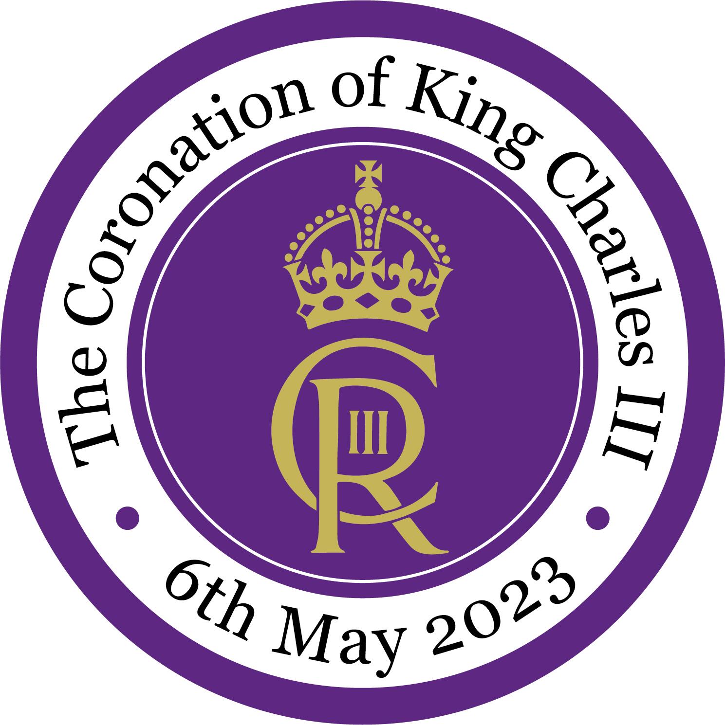 King's Coronation Badge (Purple and Gold)