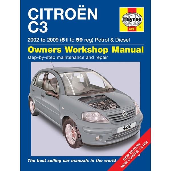 Vehicle Manual For Citroen C3 Petrol And Diesel 02-09 From Haynes Publishing