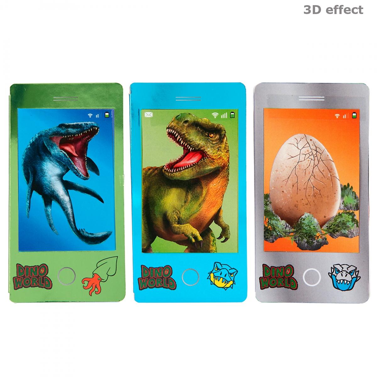 Dino World colouring book mobile phone