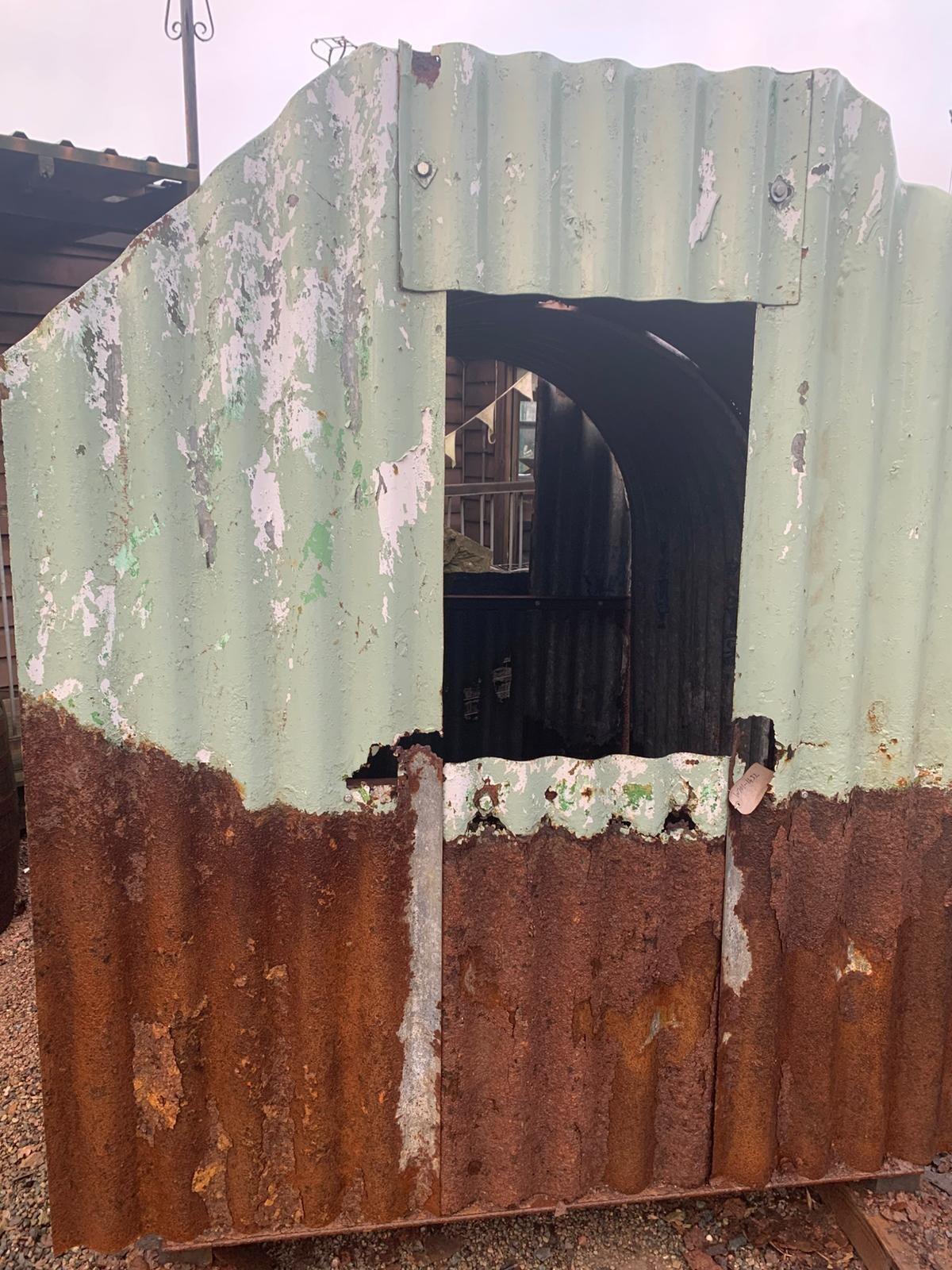 Authentic WW2 Corrugated Iron Anderson Air-Raid Shelter