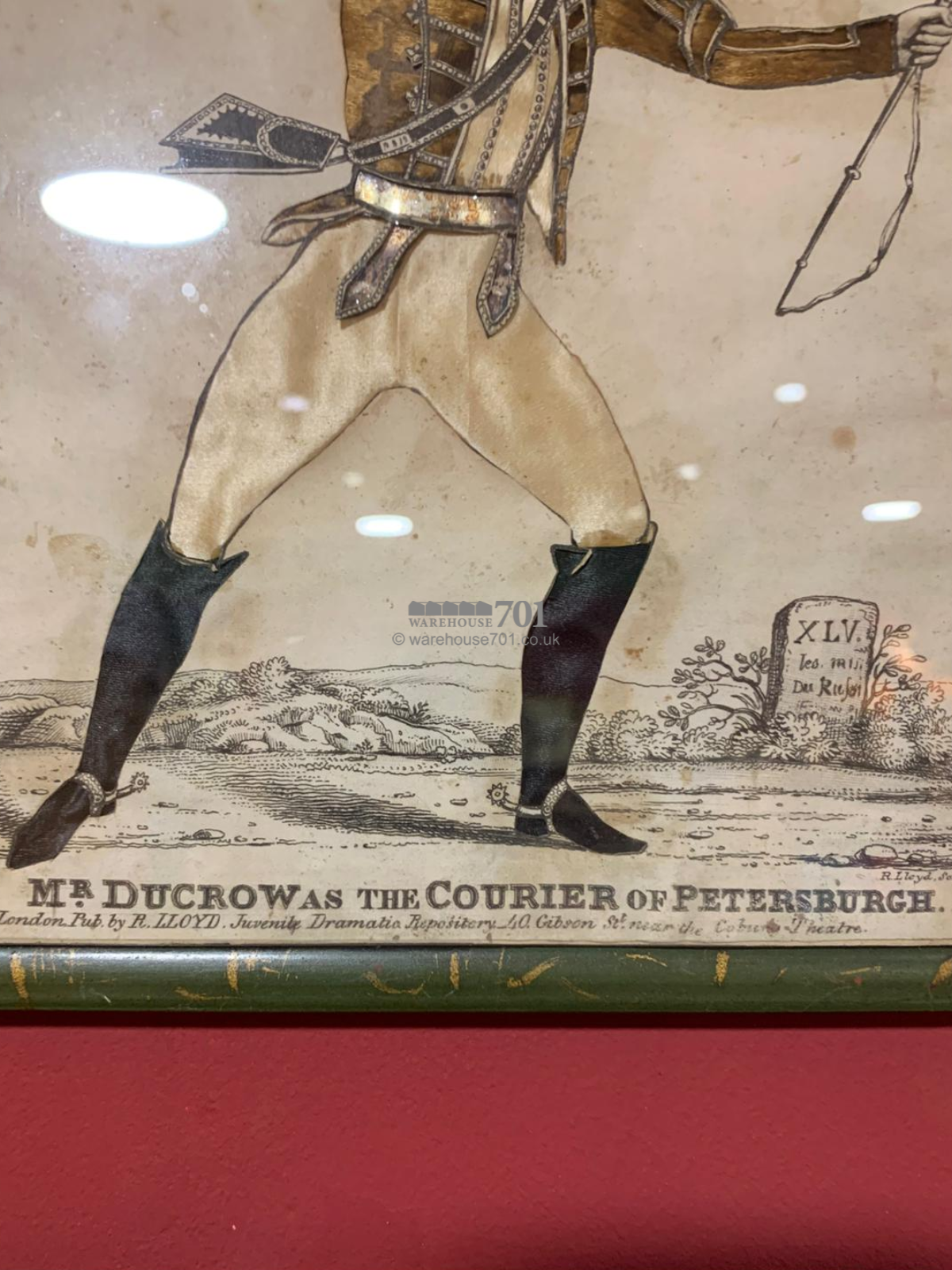 19th century tinsel print Mr Ducrow