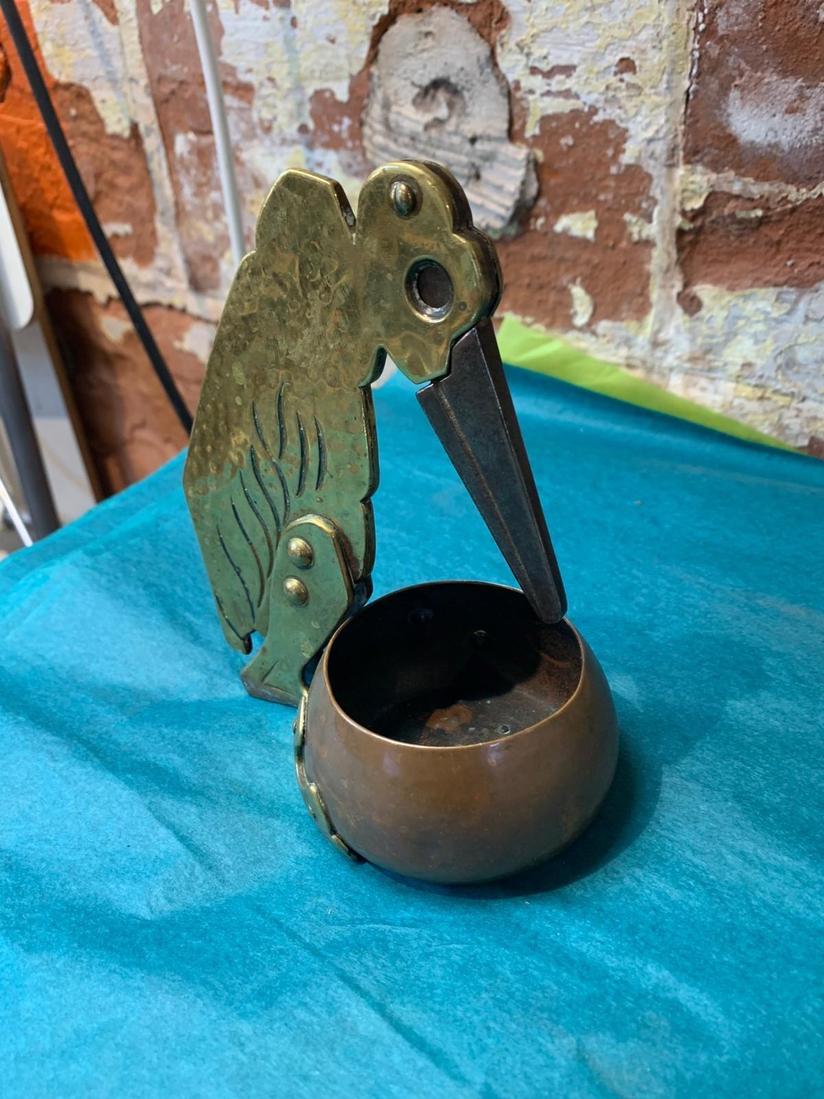 Antique Art Deco Bronze and copper cigar cutter