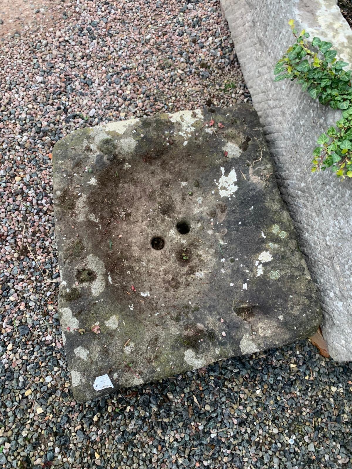 Antique Shallow Stone Trough
