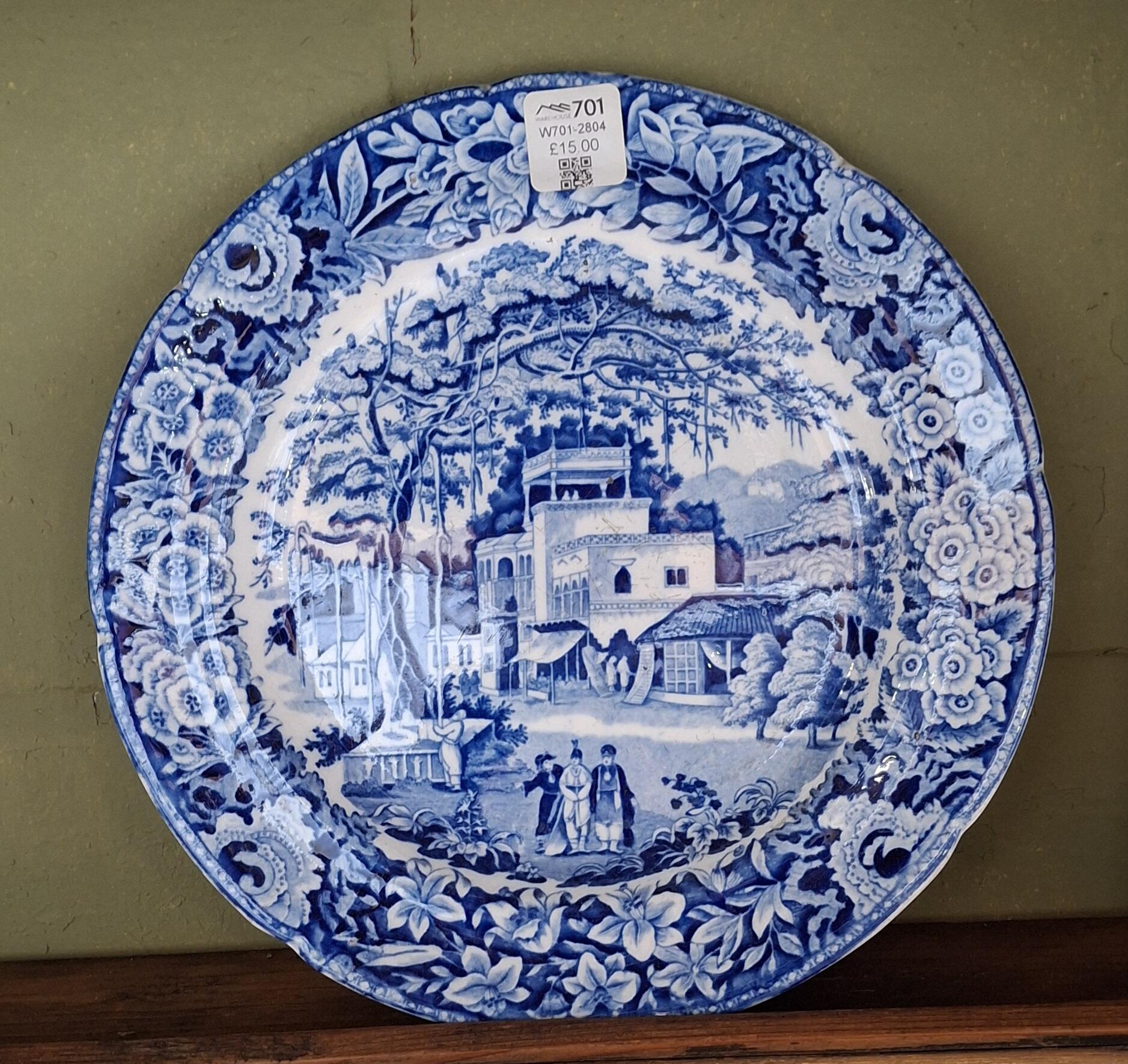 19th Century Blue & White Plates - Individual Sale