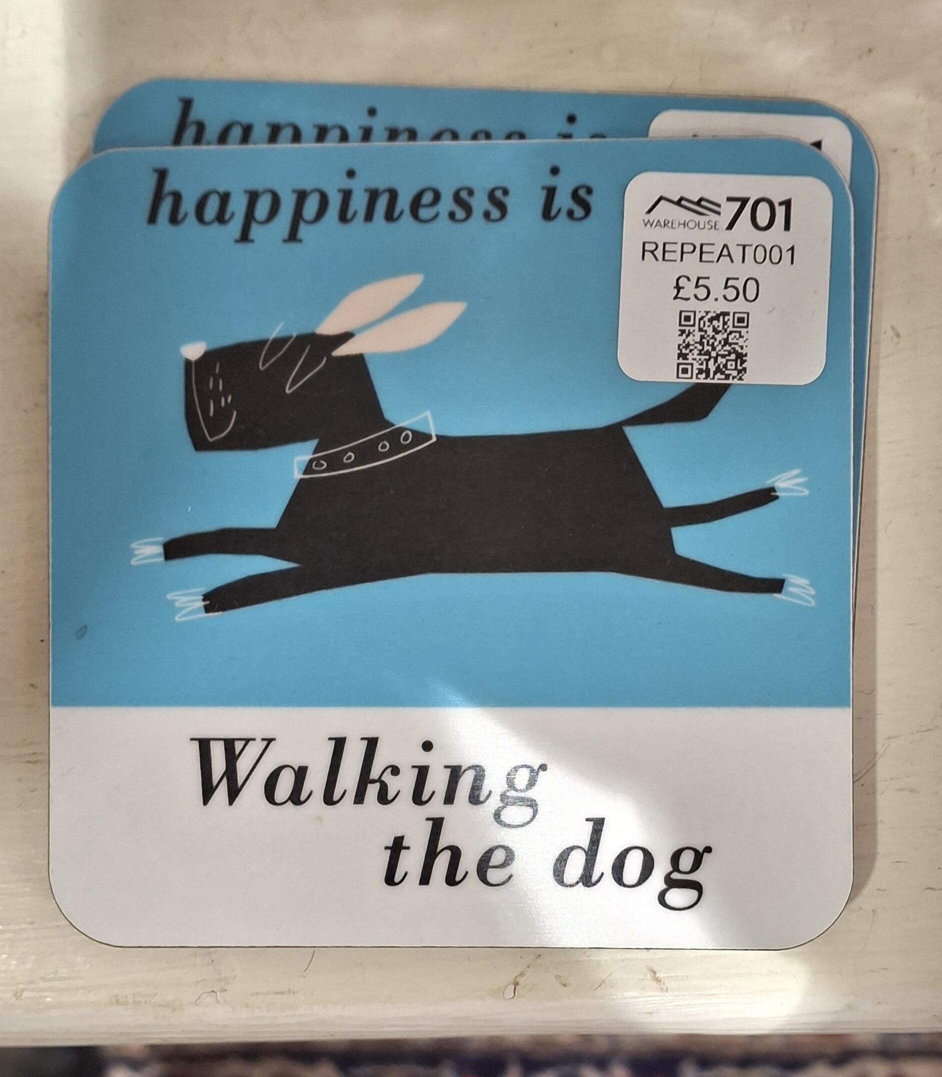 Charming Black Dog Leap Coaster