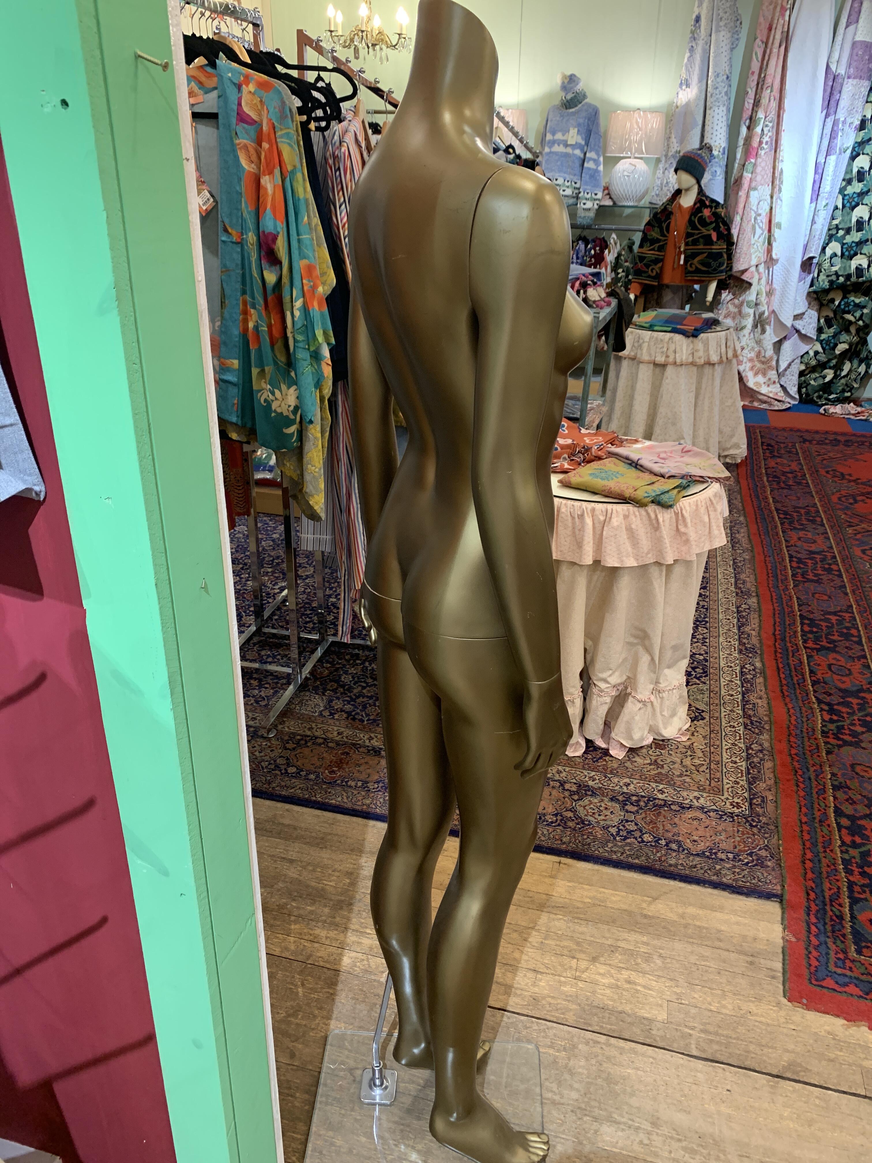 Gold Reclaimed Mannequin - 165cm Tall