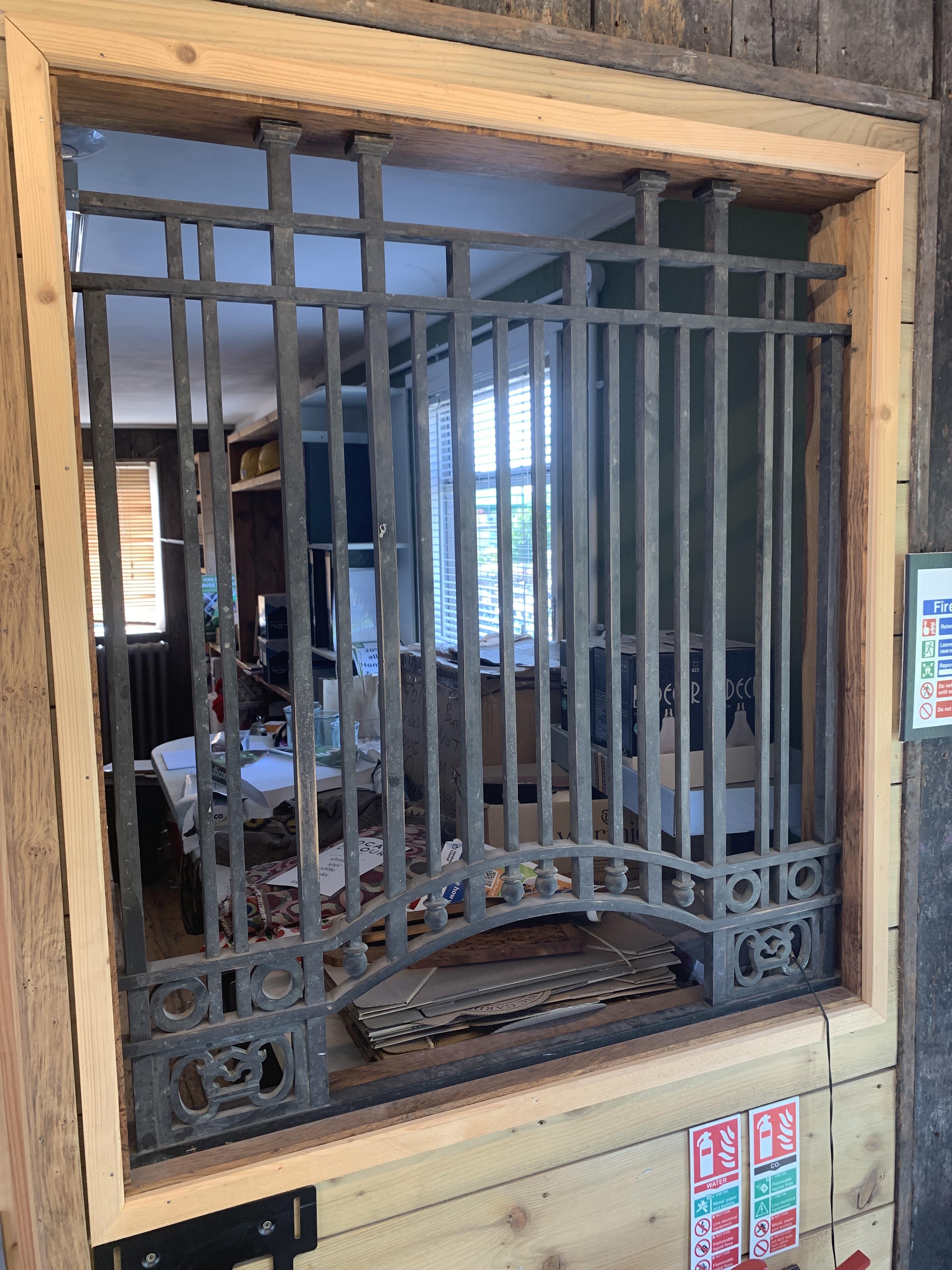 Reclaimed Cashier Counter Security Bars