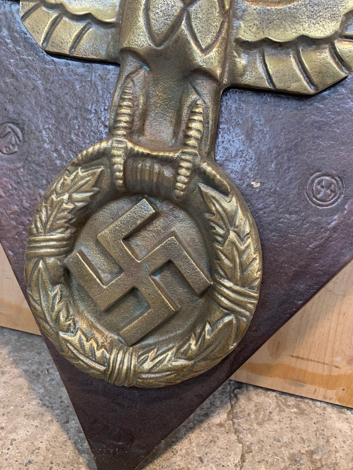 WWII Era German State Railway Locomotive/Machine Plaque