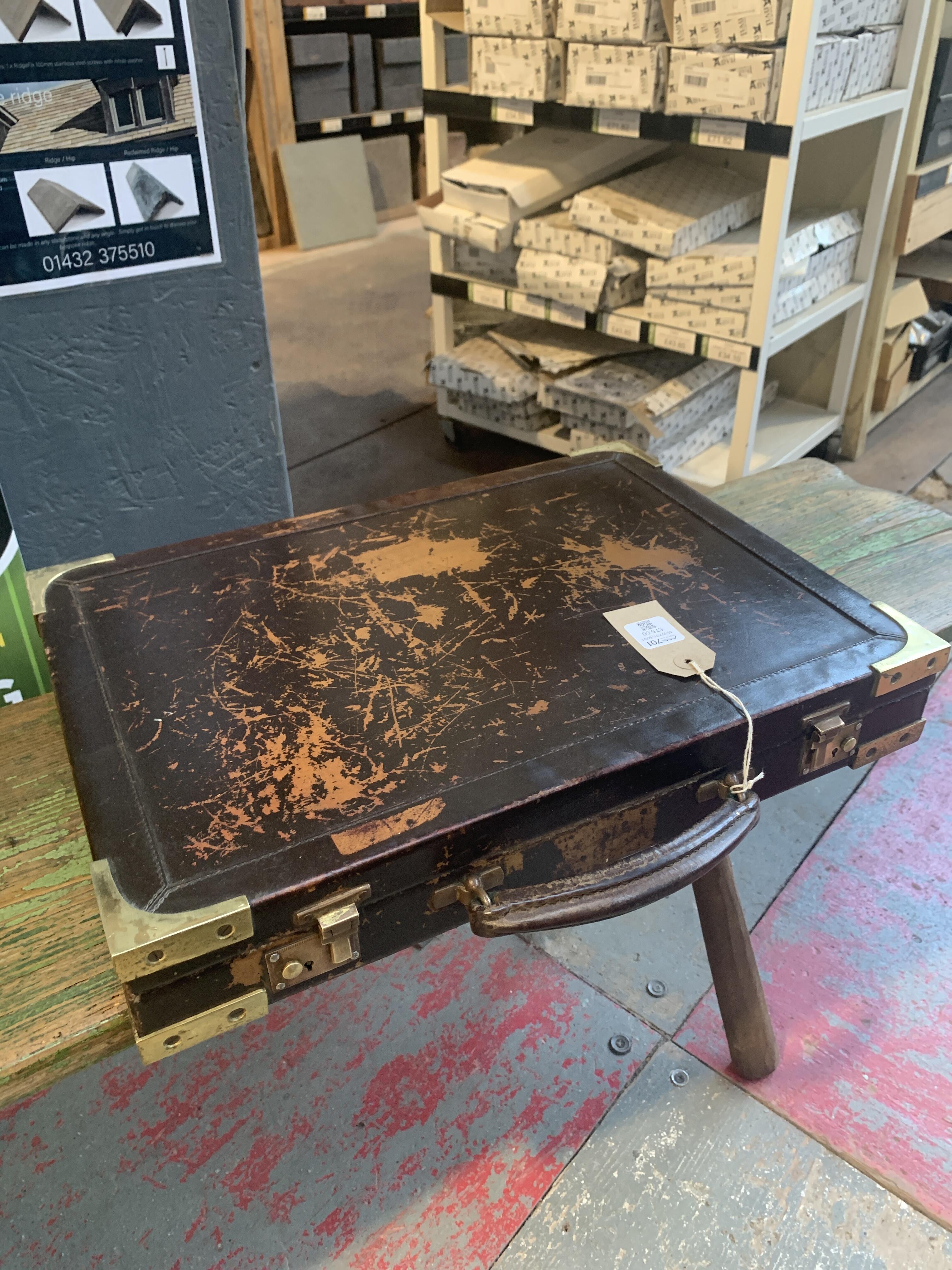Vintage Foster & Son Attaché Case - Brown Leather