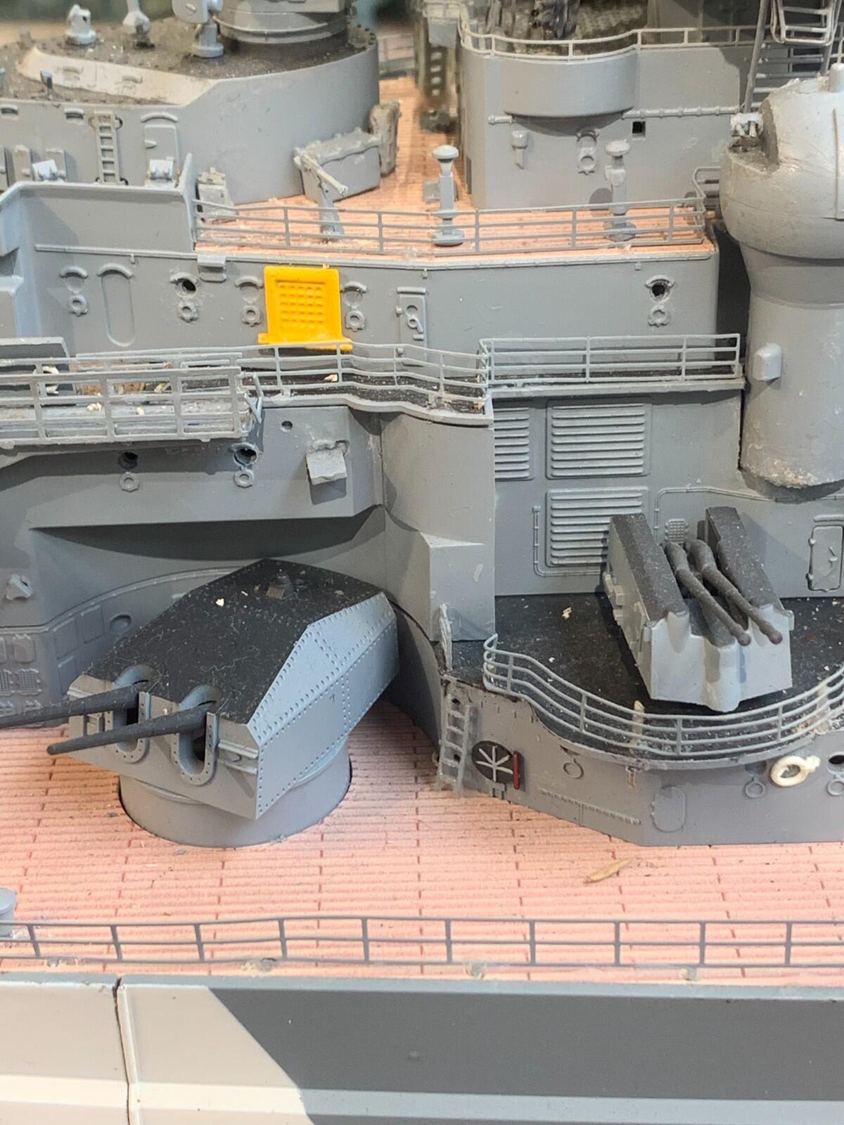 1/200 Bismarck model battle ship remote control
