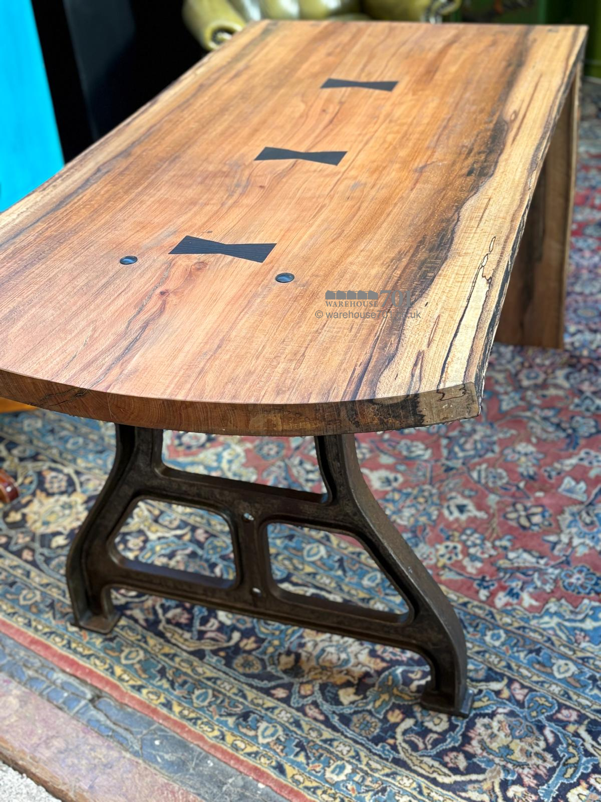 701 Original Spalted beech executive desk