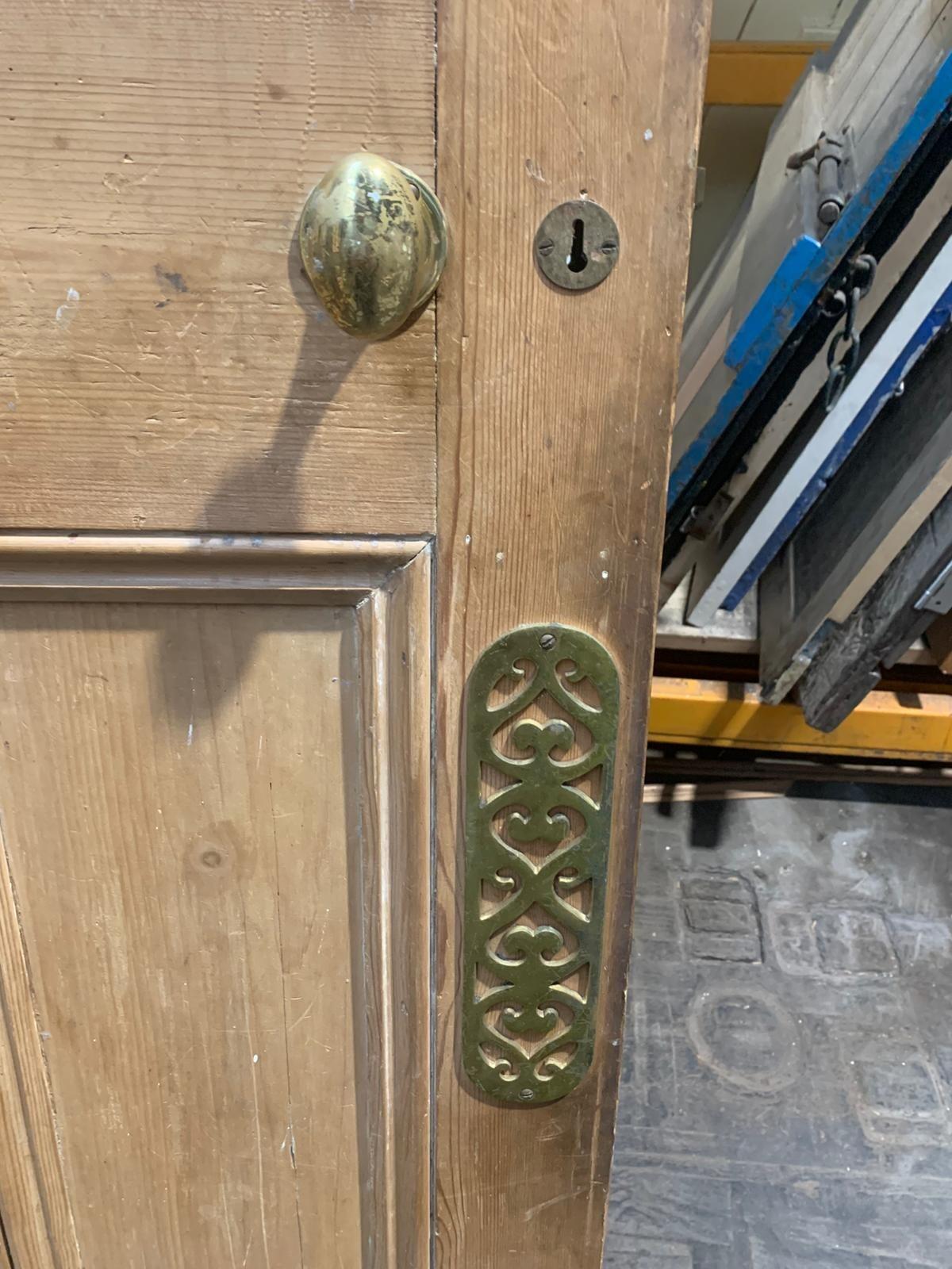Door pitch pine 4 panel plus fittings 80.0 x 225.0 x 4.0