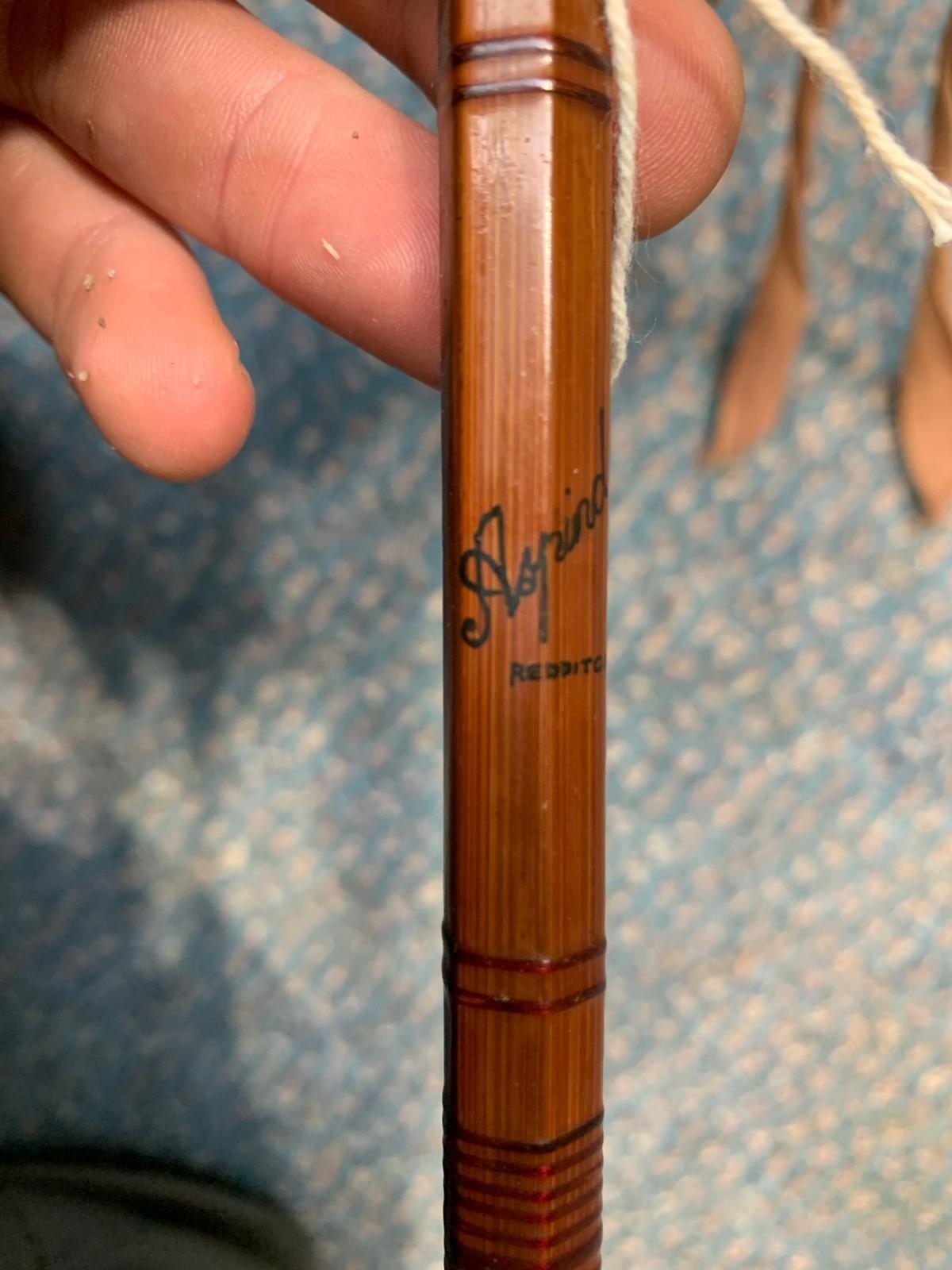 Aspindale's 11ft Split Cane Fishing Rod w/ Bag