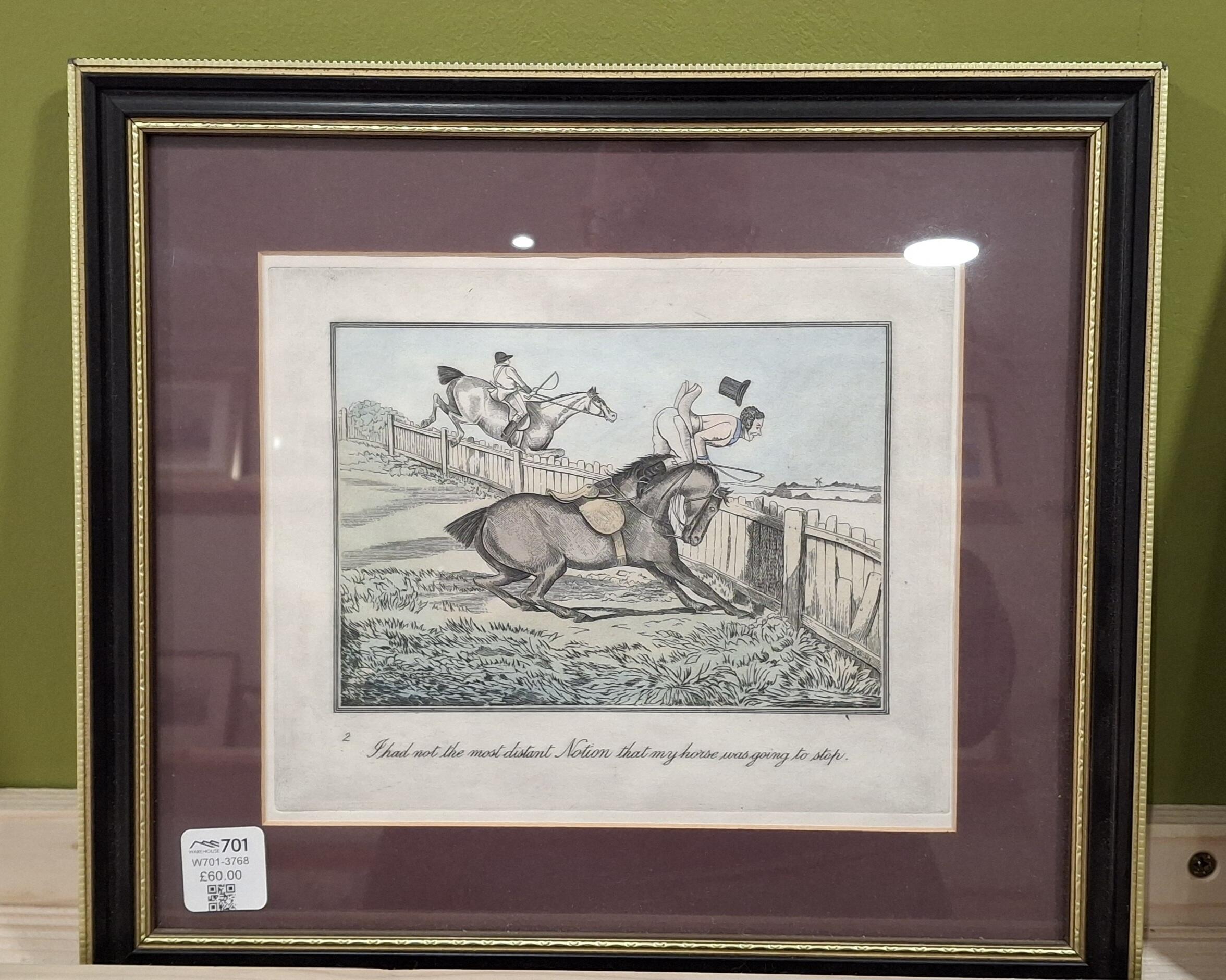 Henry Alken Humorous Hunting Scene 19th C Print