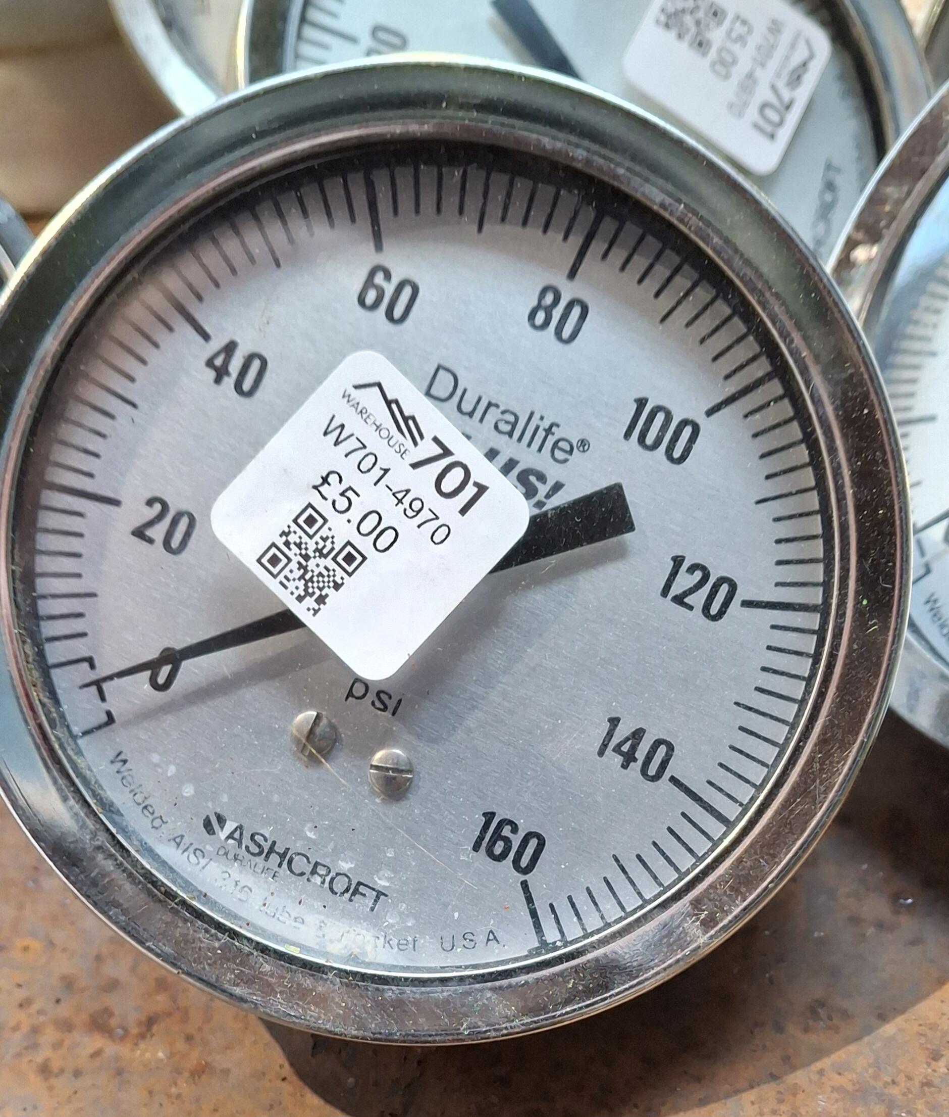 Vintage Ashcroft Pressure Gauge