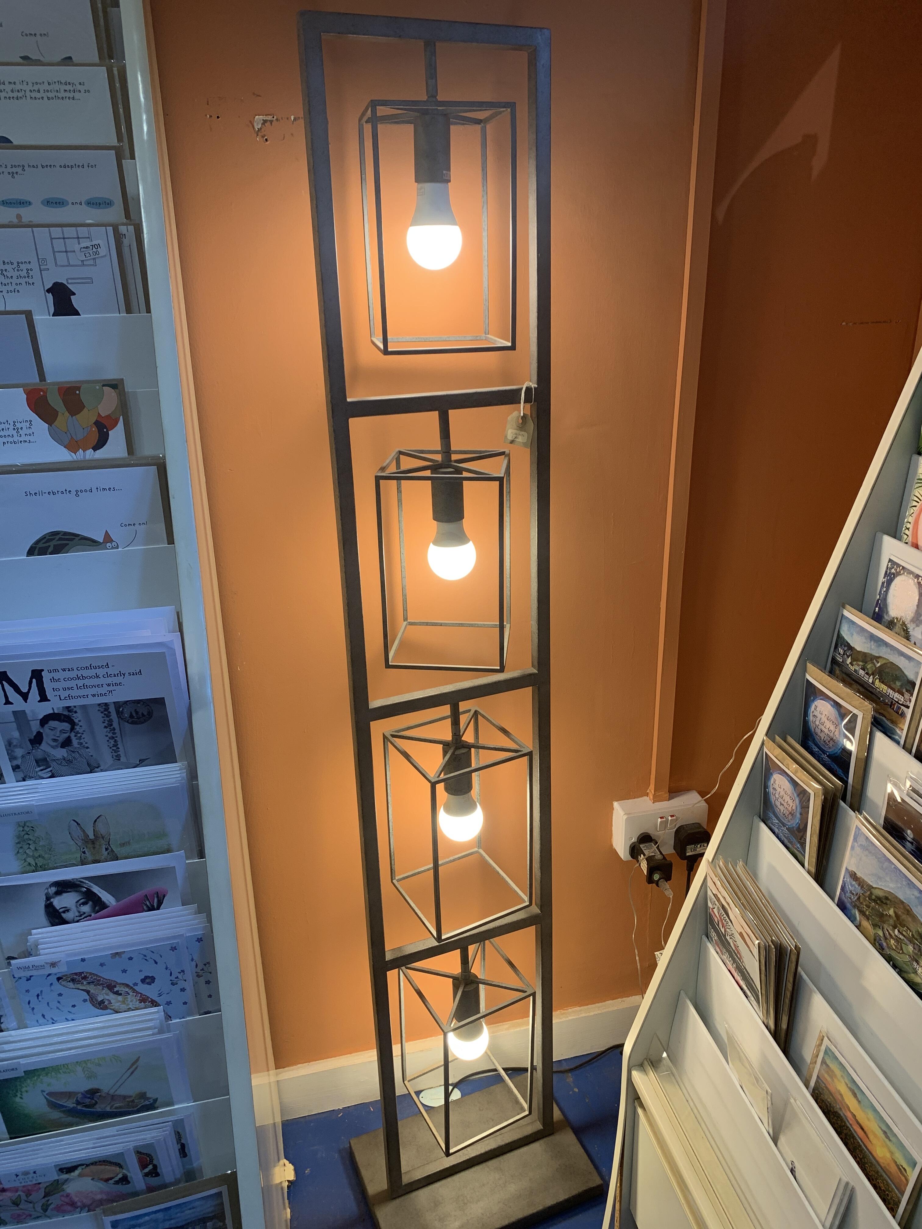 Vintage Industrial 4 Bulb Floor Lamp