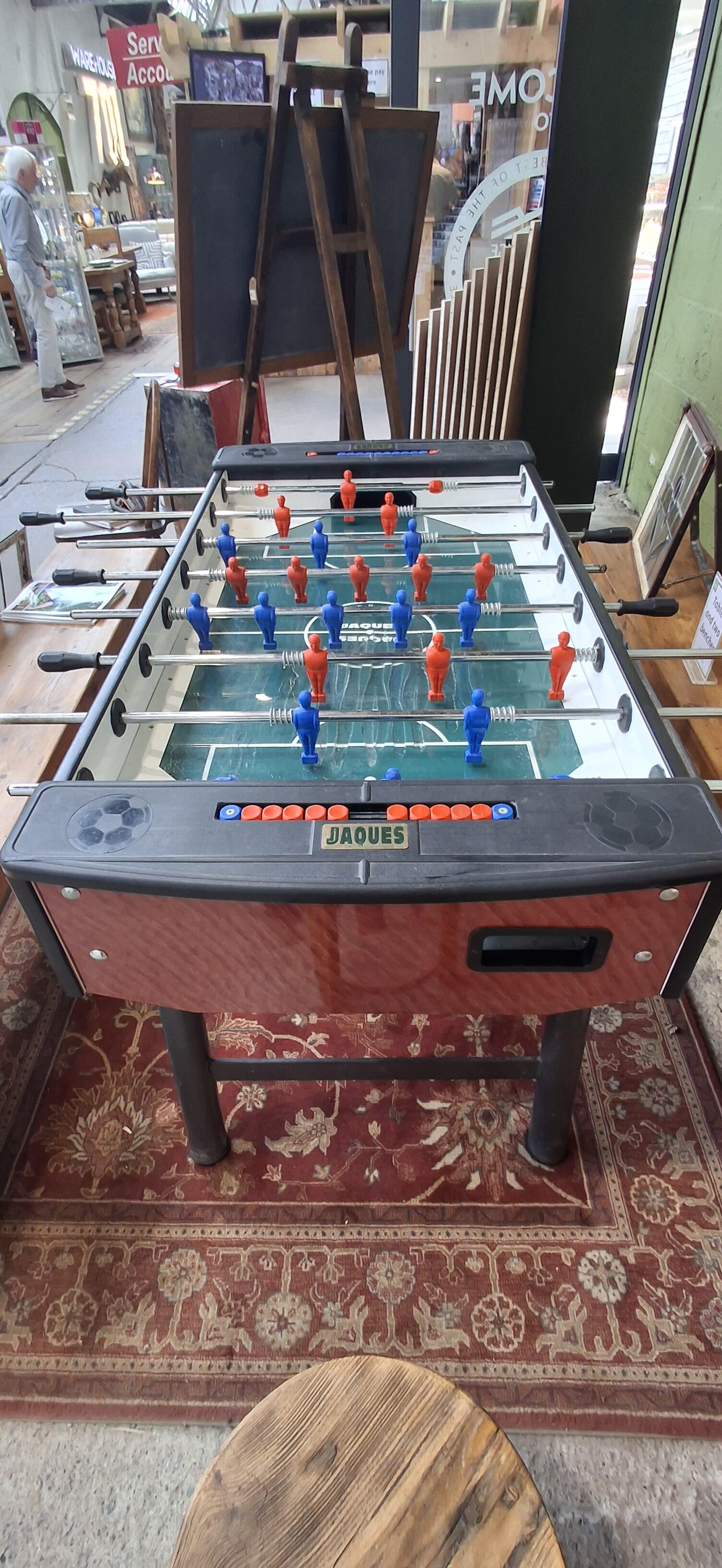 Classic Football Table with Vibrant Players