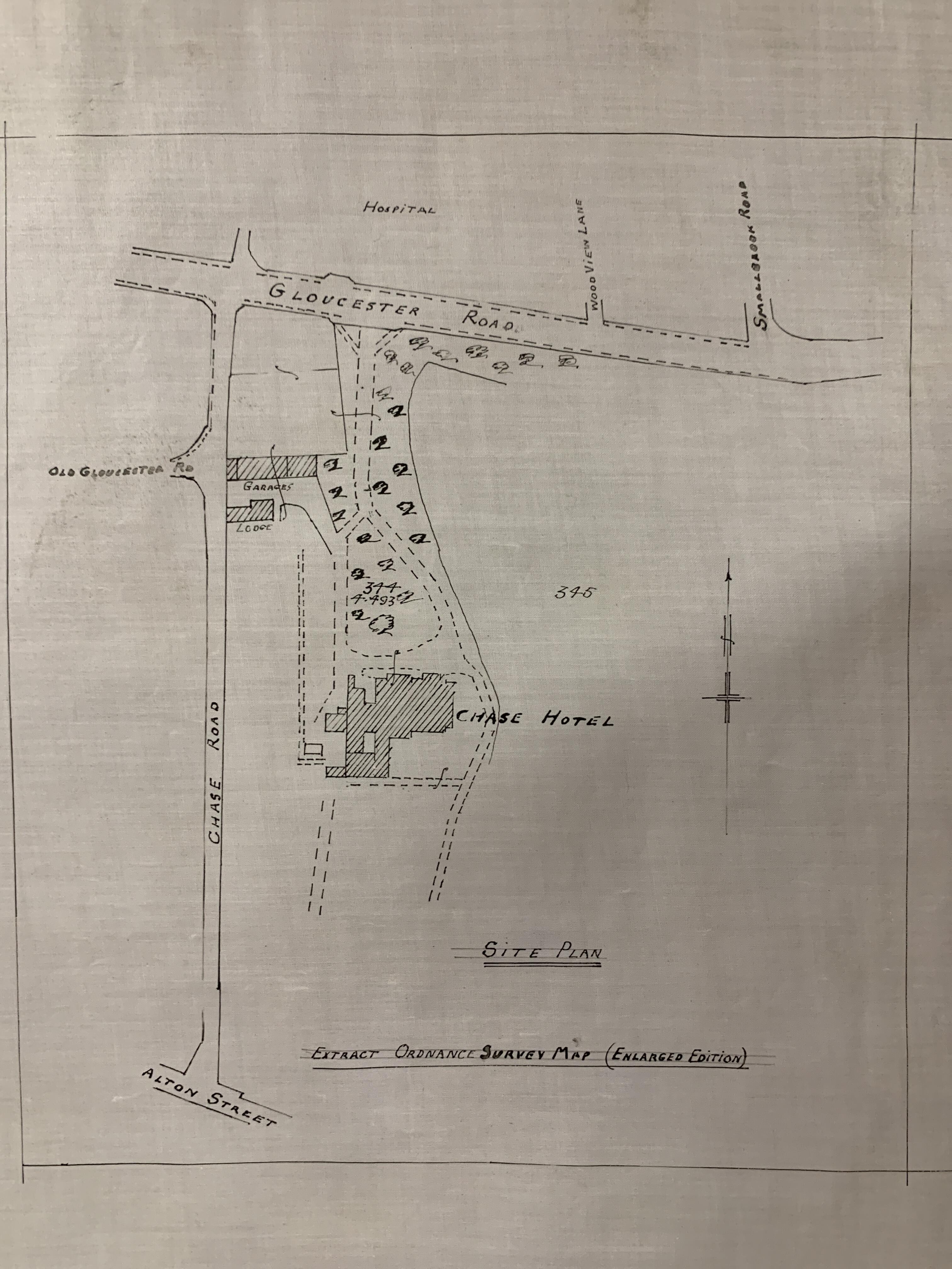 Original 1951 Blueprints for The Chase Hotel