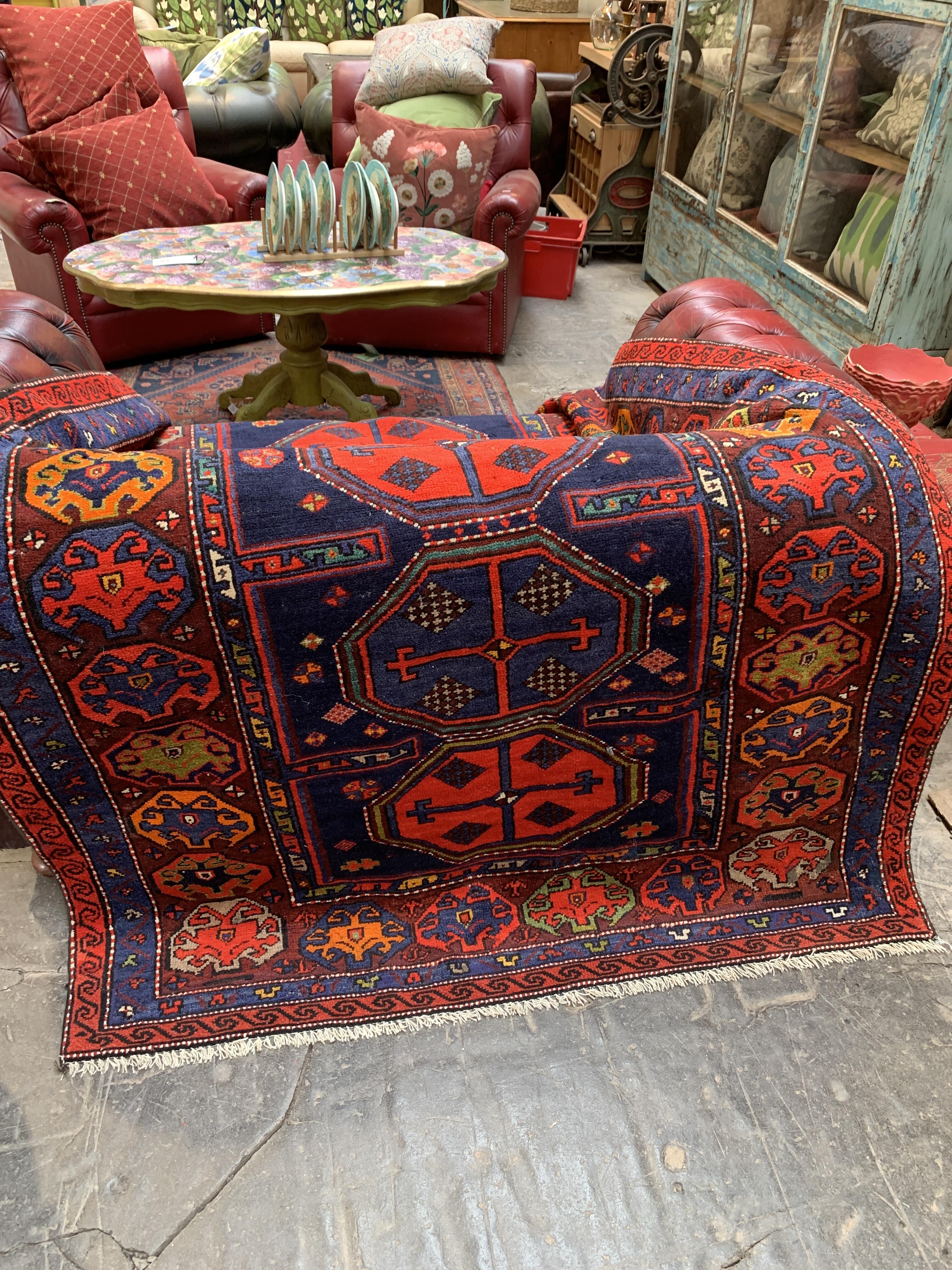 Antique South Caucasian Kazak Rug 215cm x 137cm