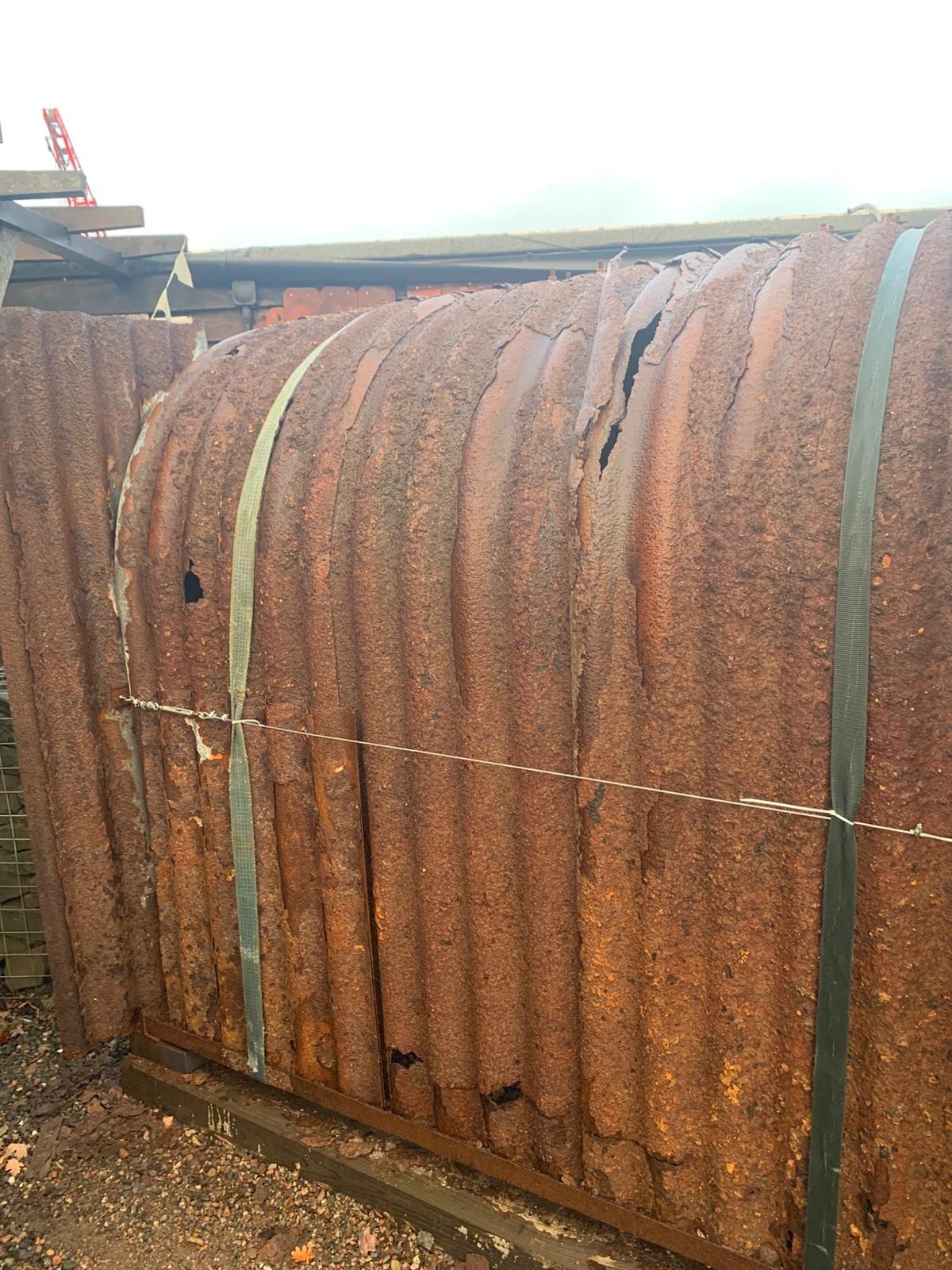 Authentic WW2 Corrugated Iron Anderson Air-Raid Shelter