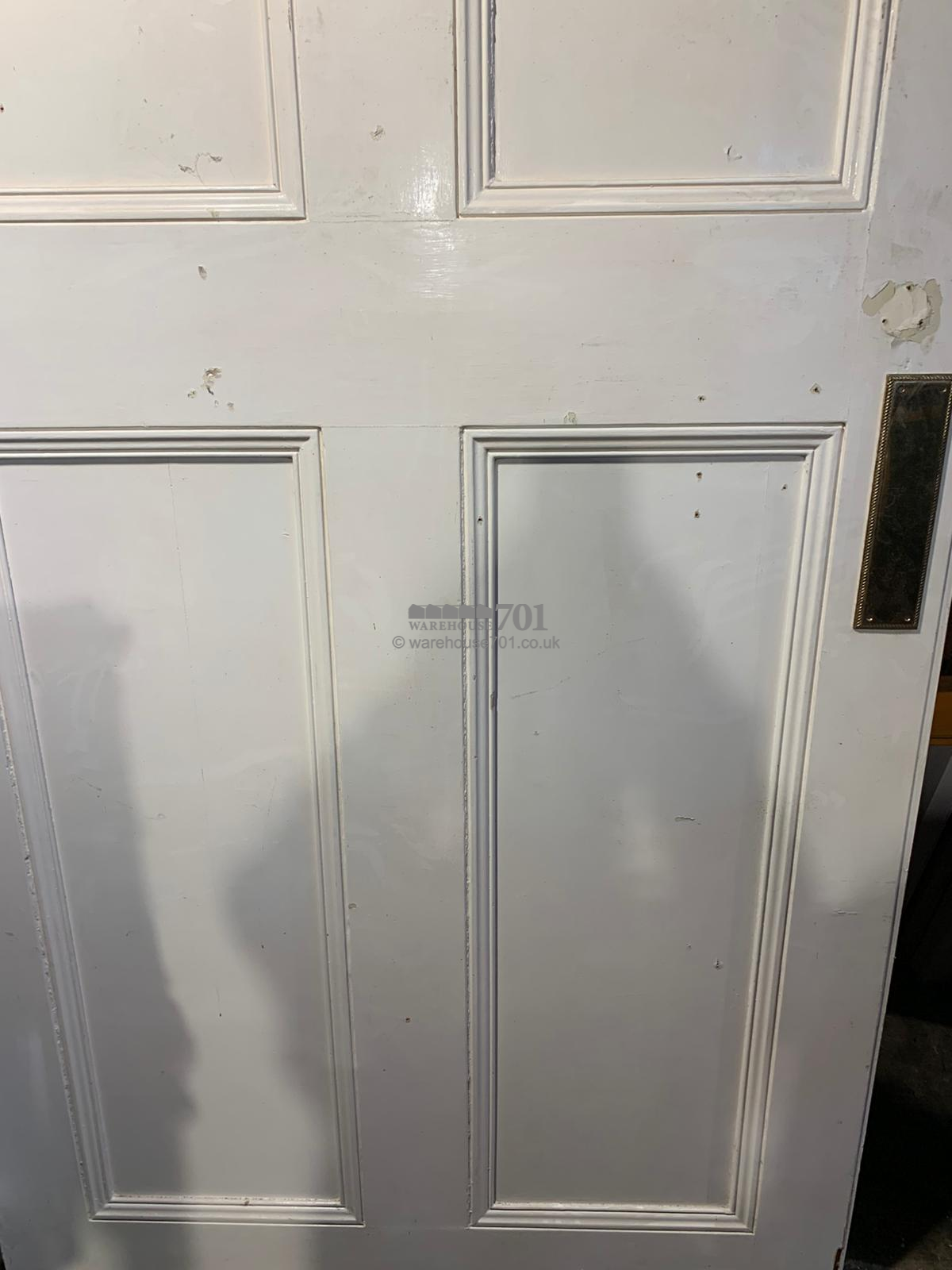 pair of large white doors