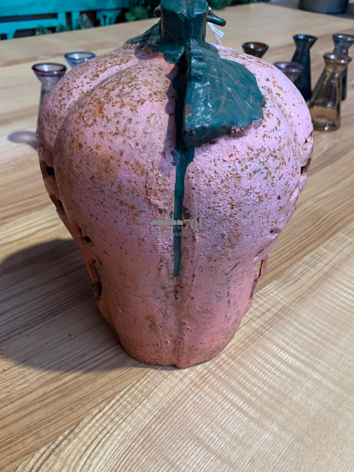Antique iron halloween lantern