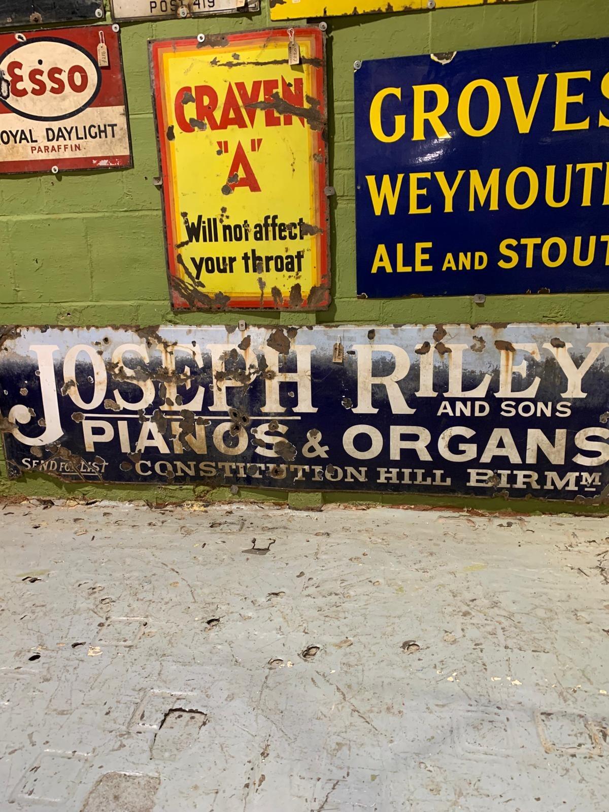 Metal Joeseph Riley sign
