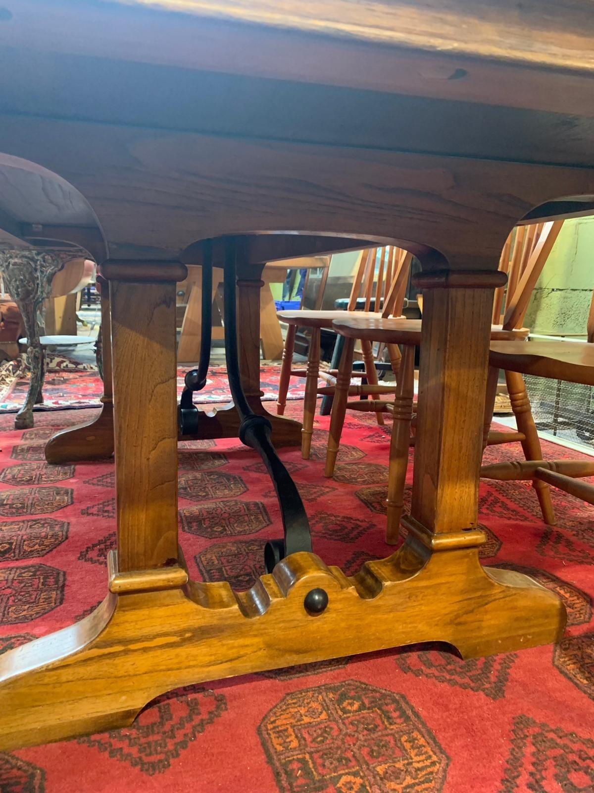 Vintage Spanish style chestnut ref table