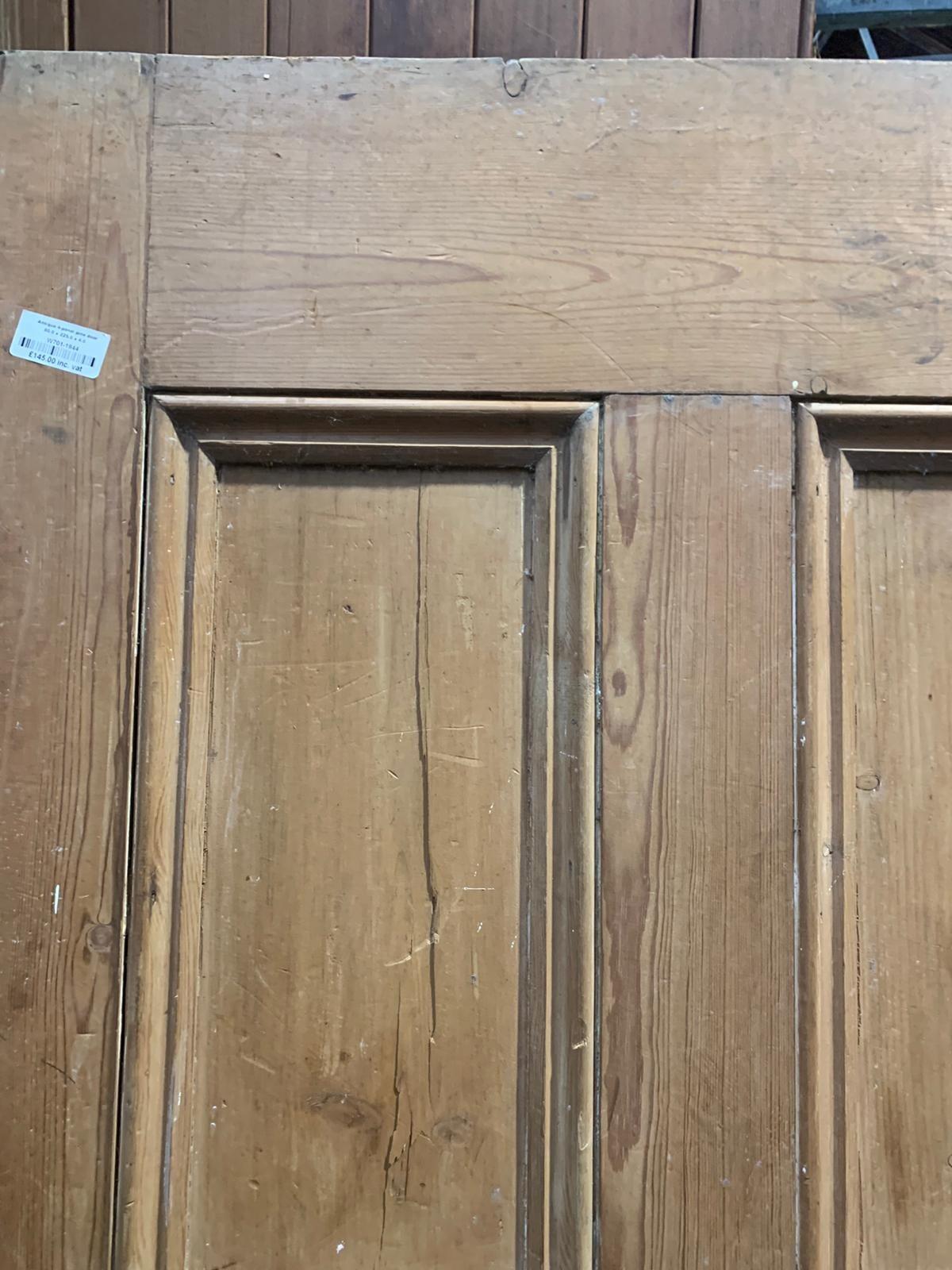 Door pitch pine 4 panel plus fittings 80.0 x 225.0 x 4.0