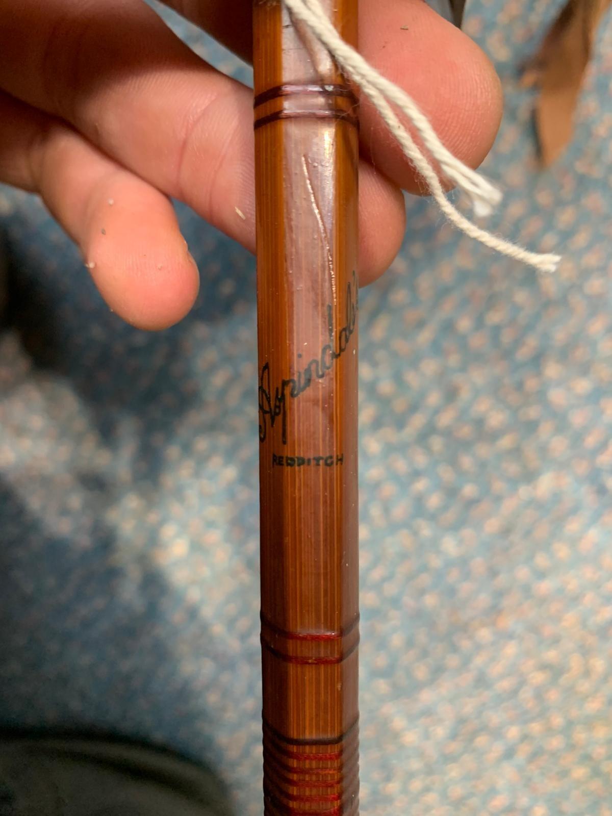 Aspindale's 11ft Split Cane Fishing Rod w/ Bag
