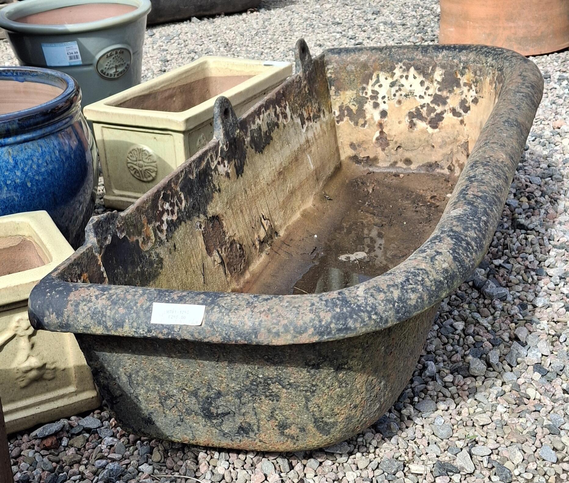 Vintage Cast Iron Feeder Trough