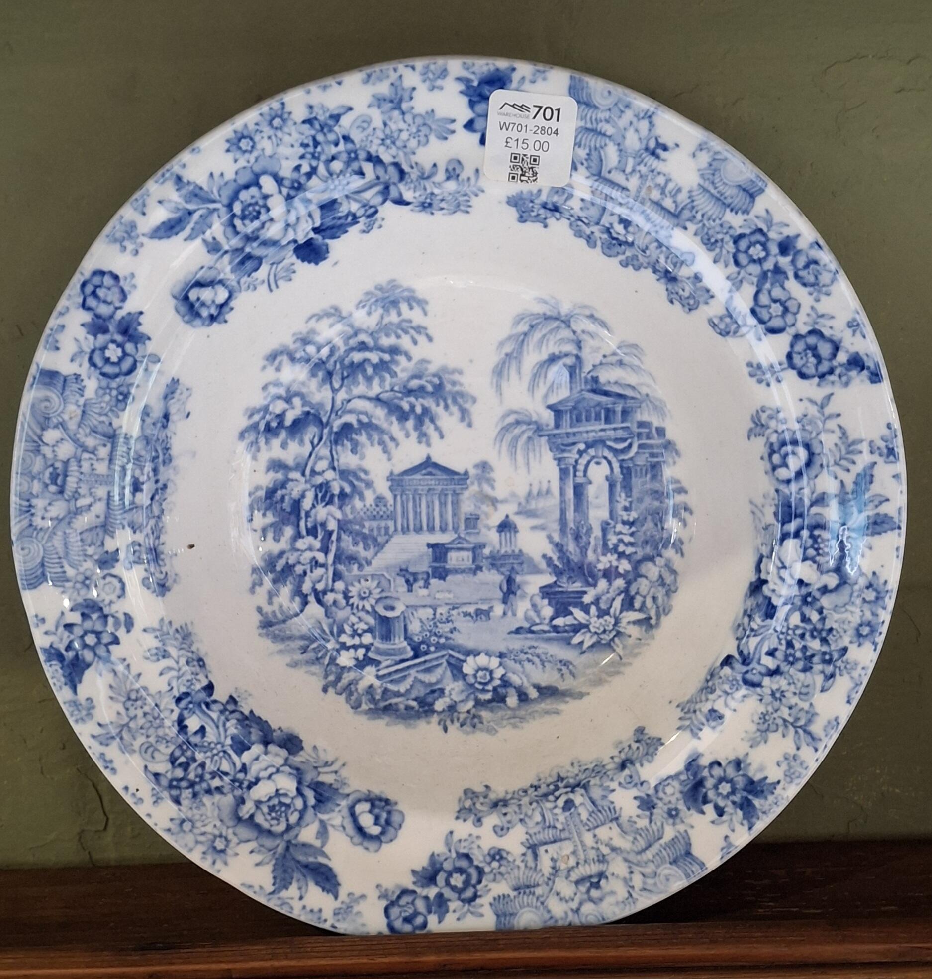 19th Century Blue & White Plates - Individual Sale