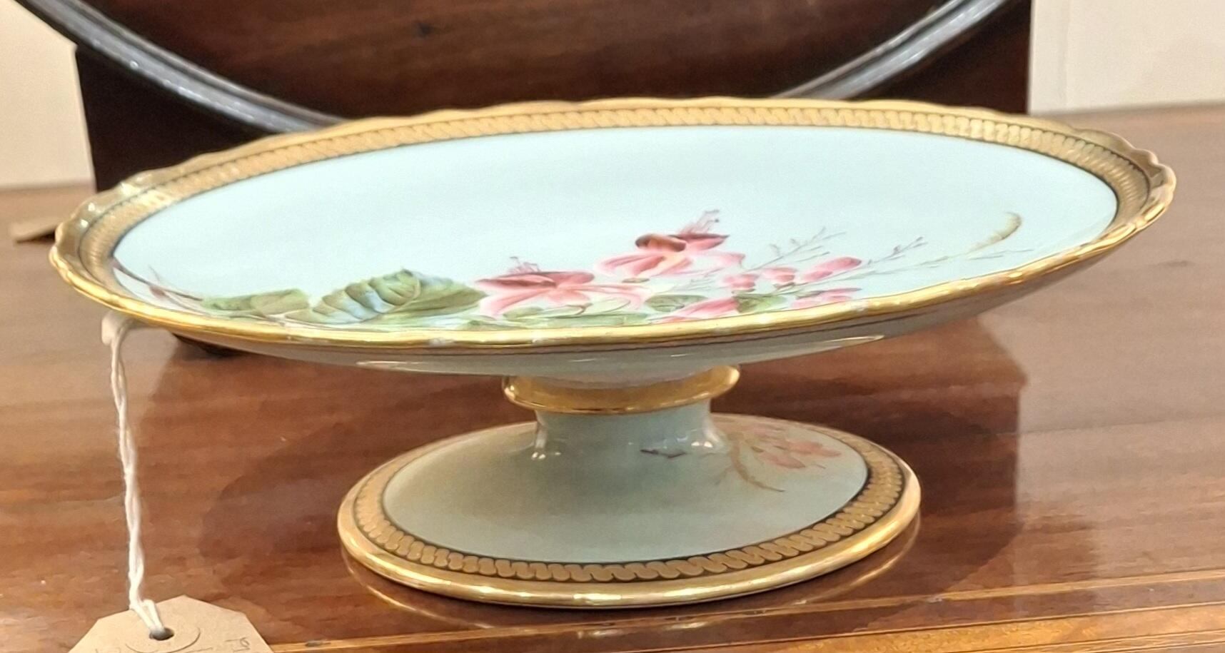 Handpainted Floral Dessert Service Plates