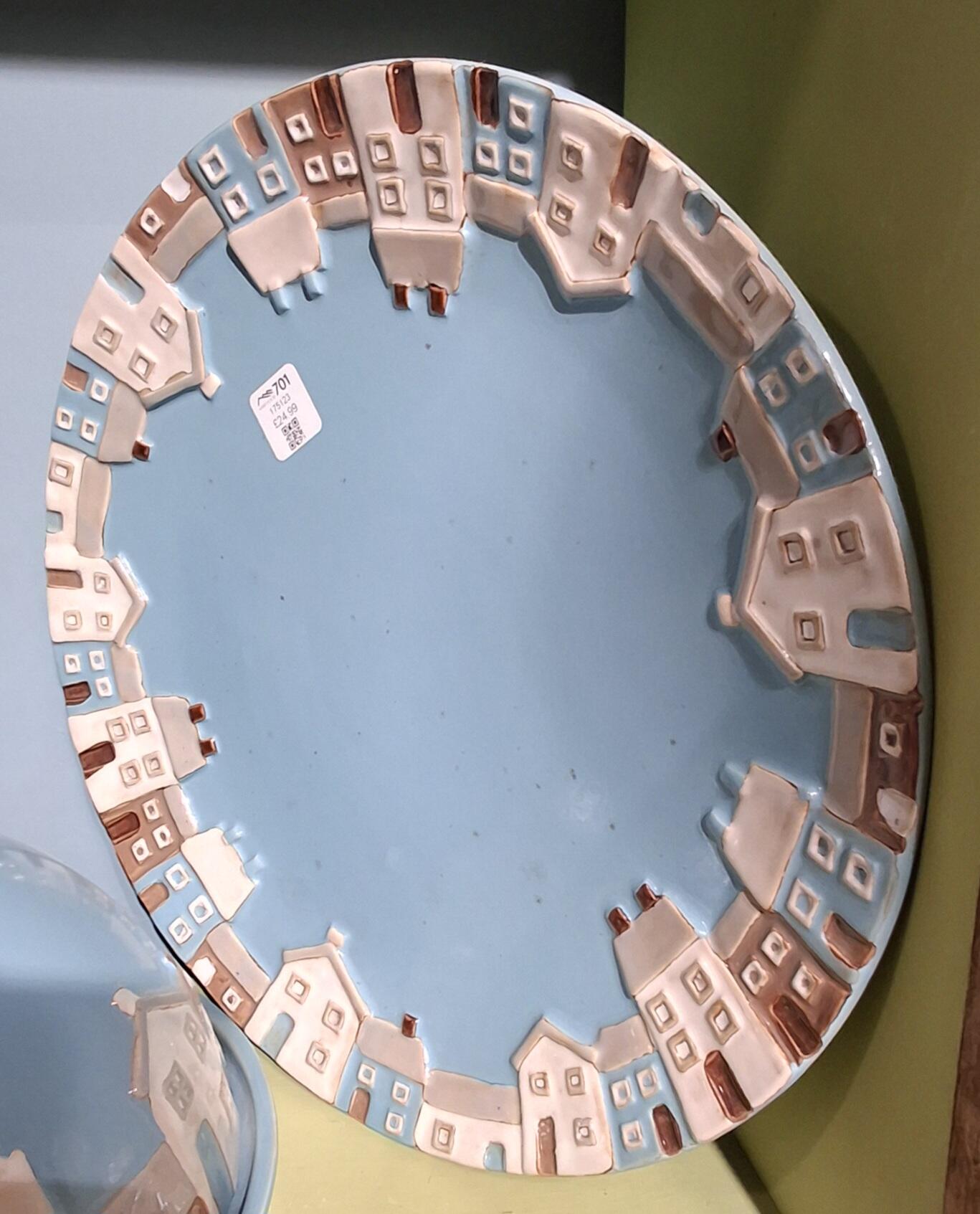 Charming STC Platter with Village Design