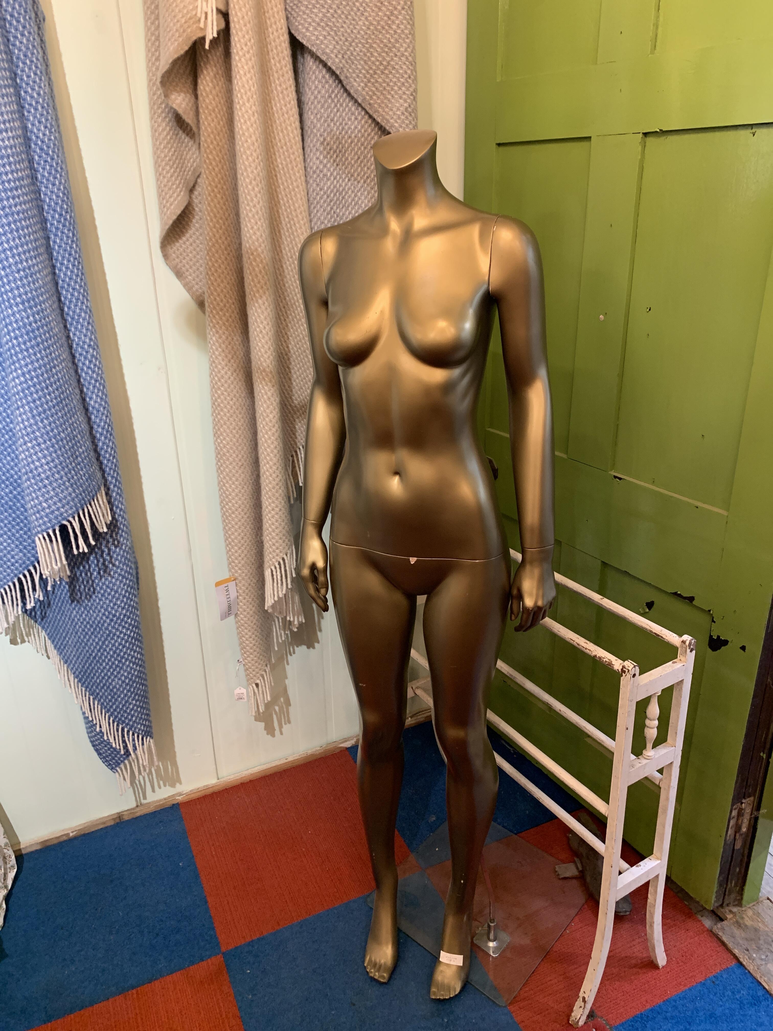 Gold Reclaimed Mannequin - 165cm Tall