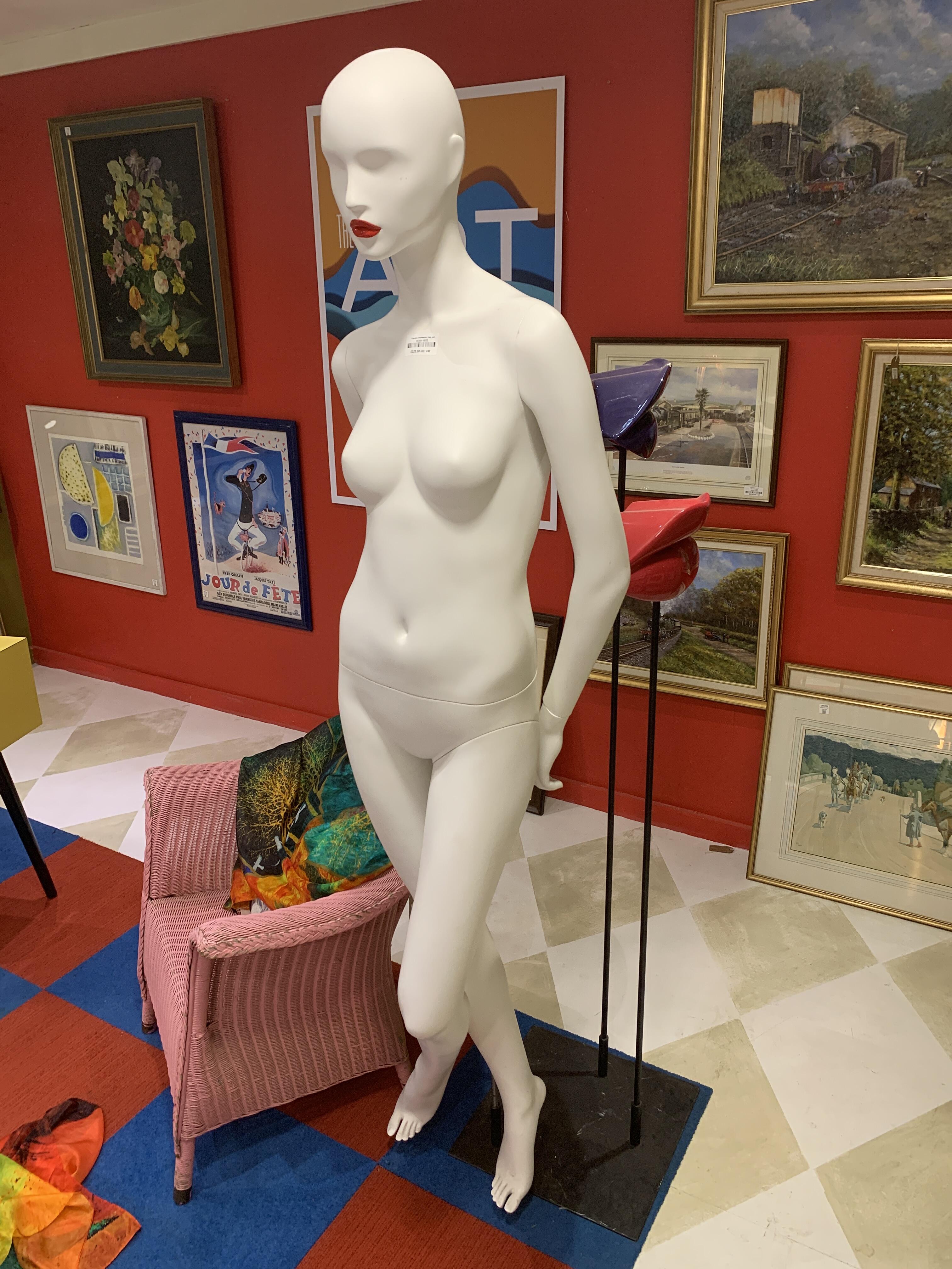 Reclaimed Female Mannequin with Colourful Lips