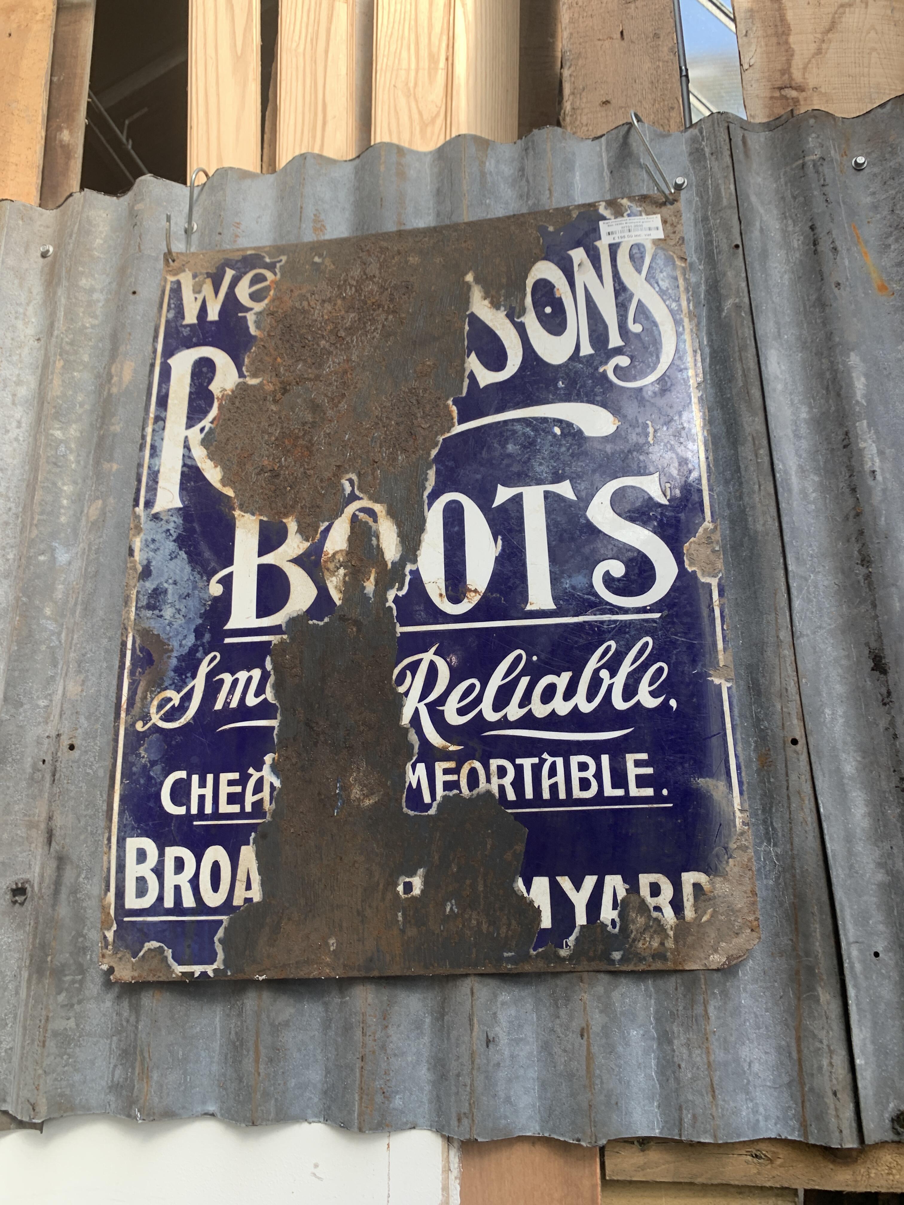 Vintage Enamelled Sign Ross & Son Bromyard