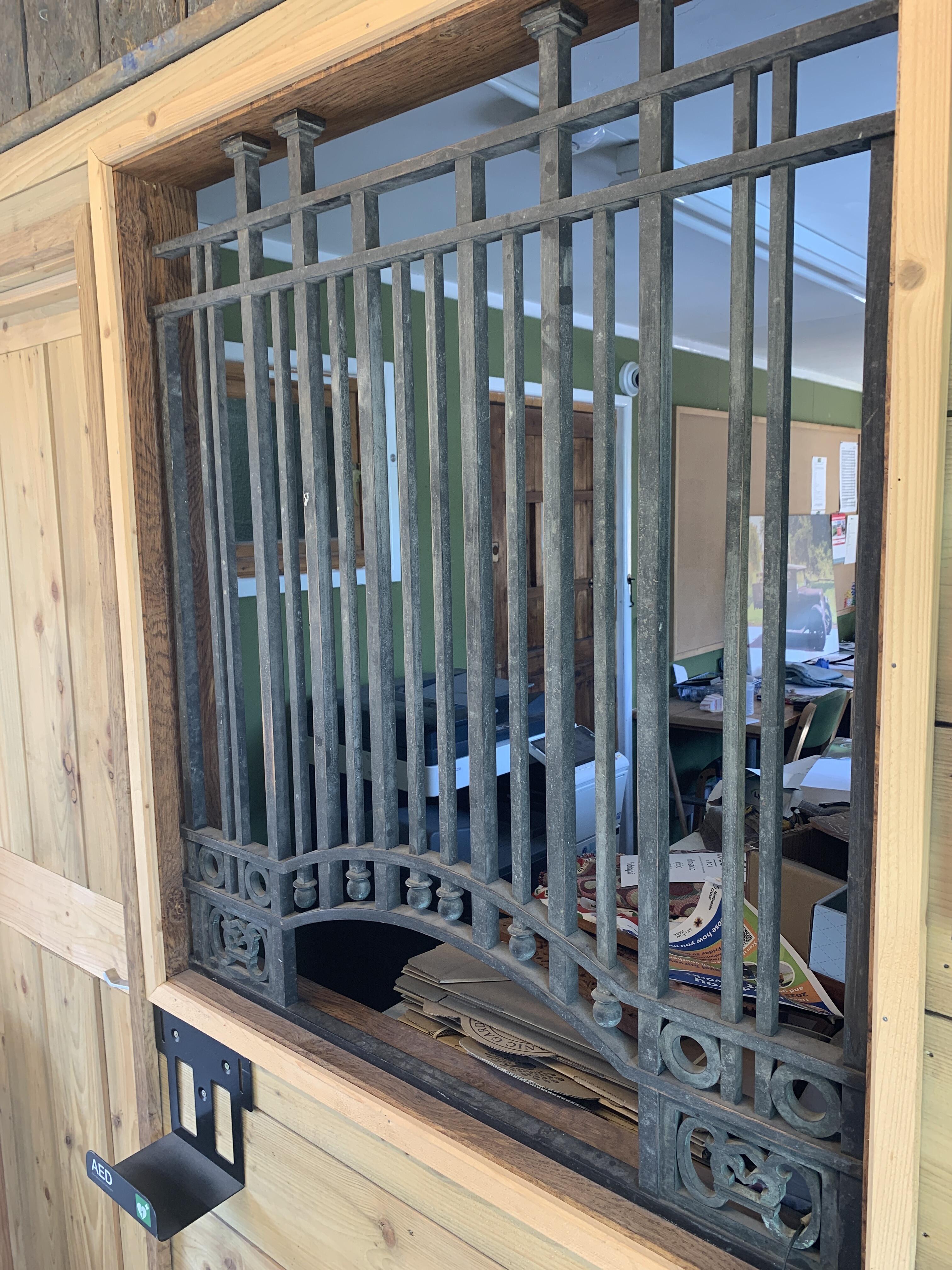 Reclaimed Cashier Counter Security Bars
