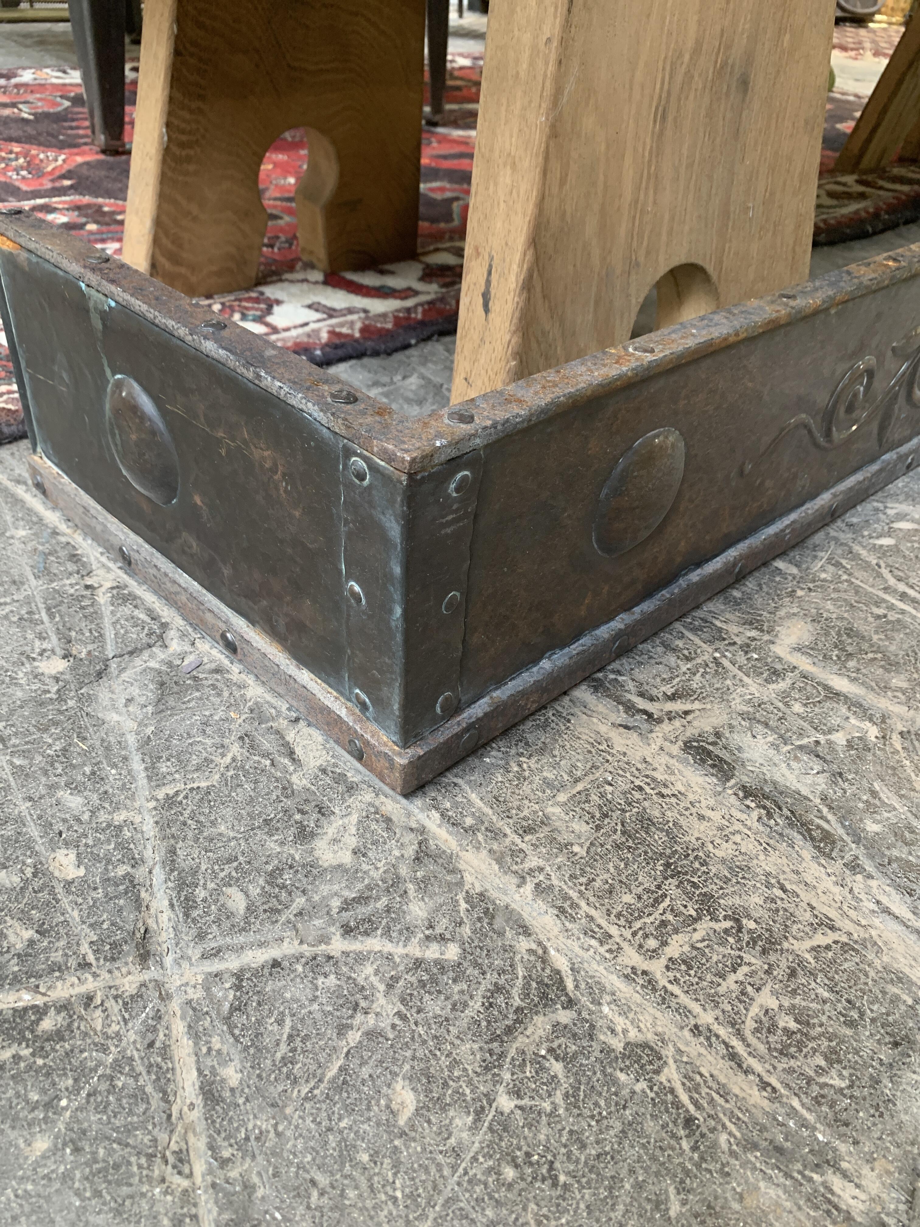 Arts and Crafts Copper Fire Fender 117cm