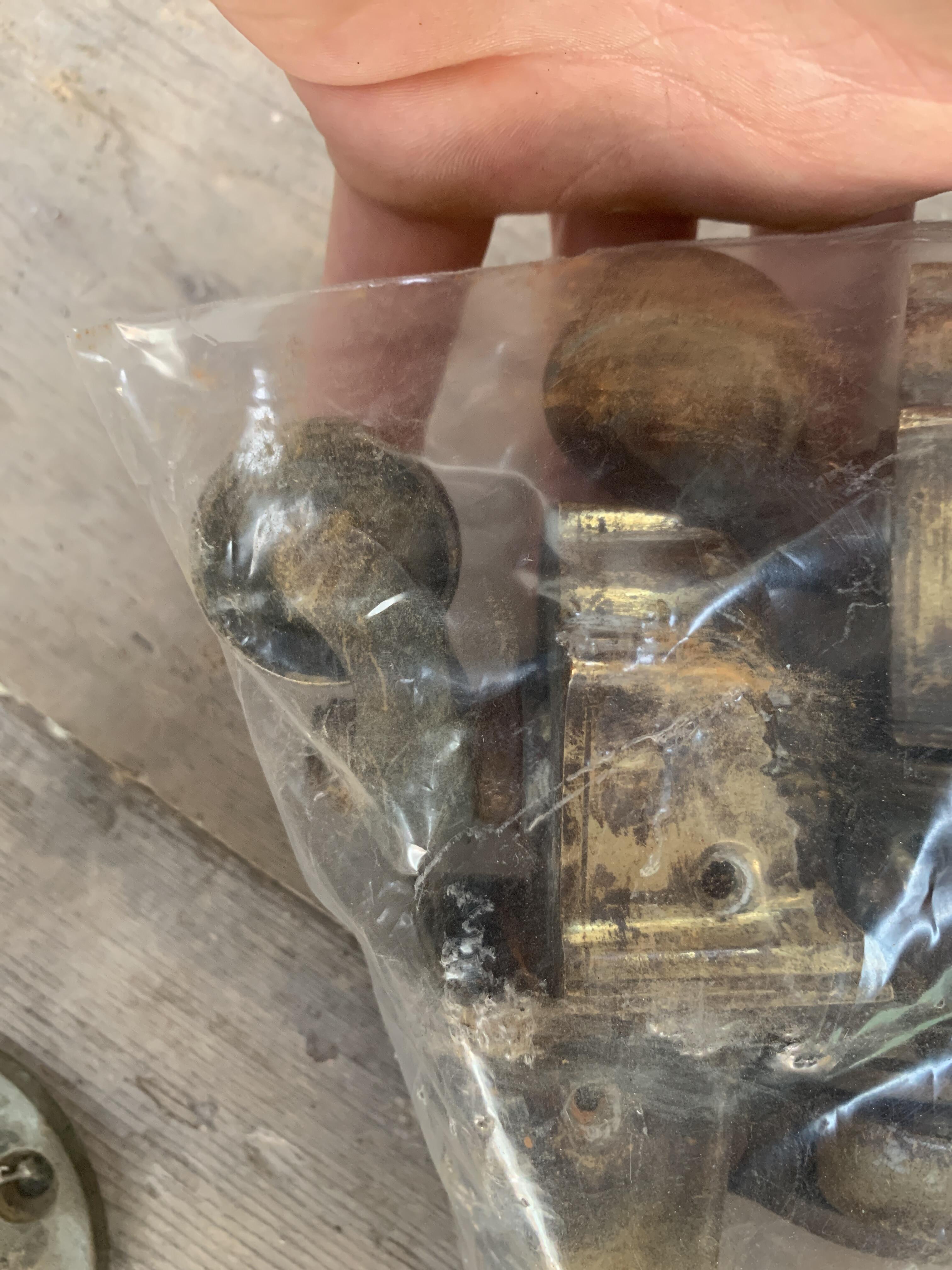 Set of 6 Vintage Brass Claw Castors
