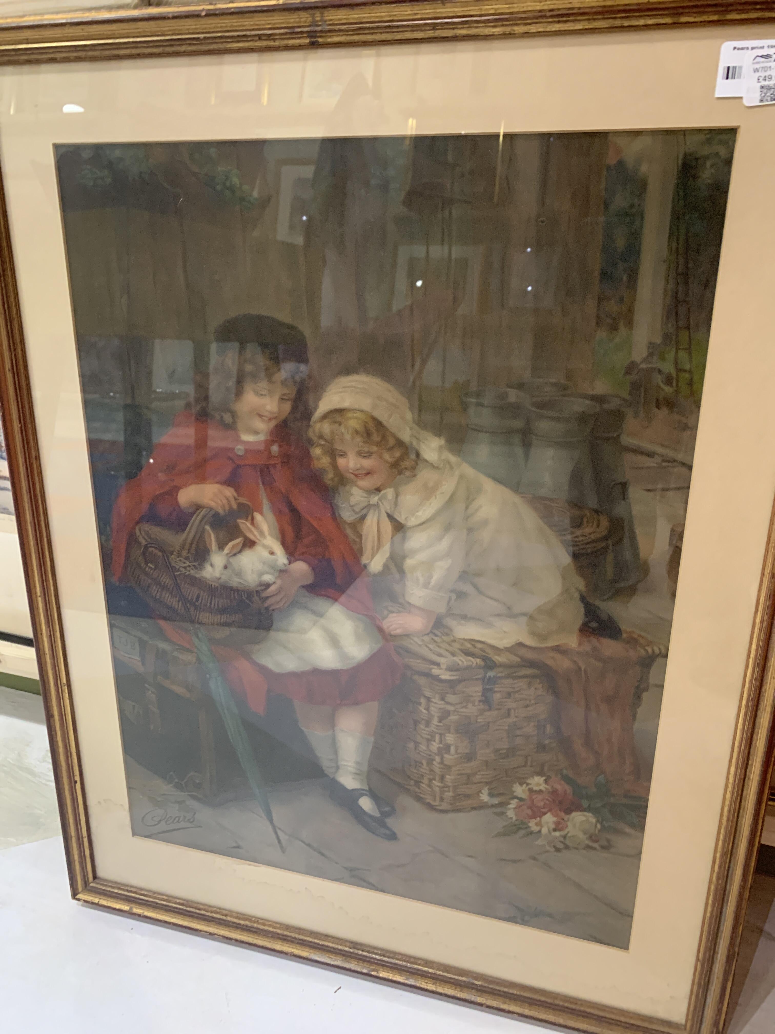 19th Century Print 'The Playmates' by Pears