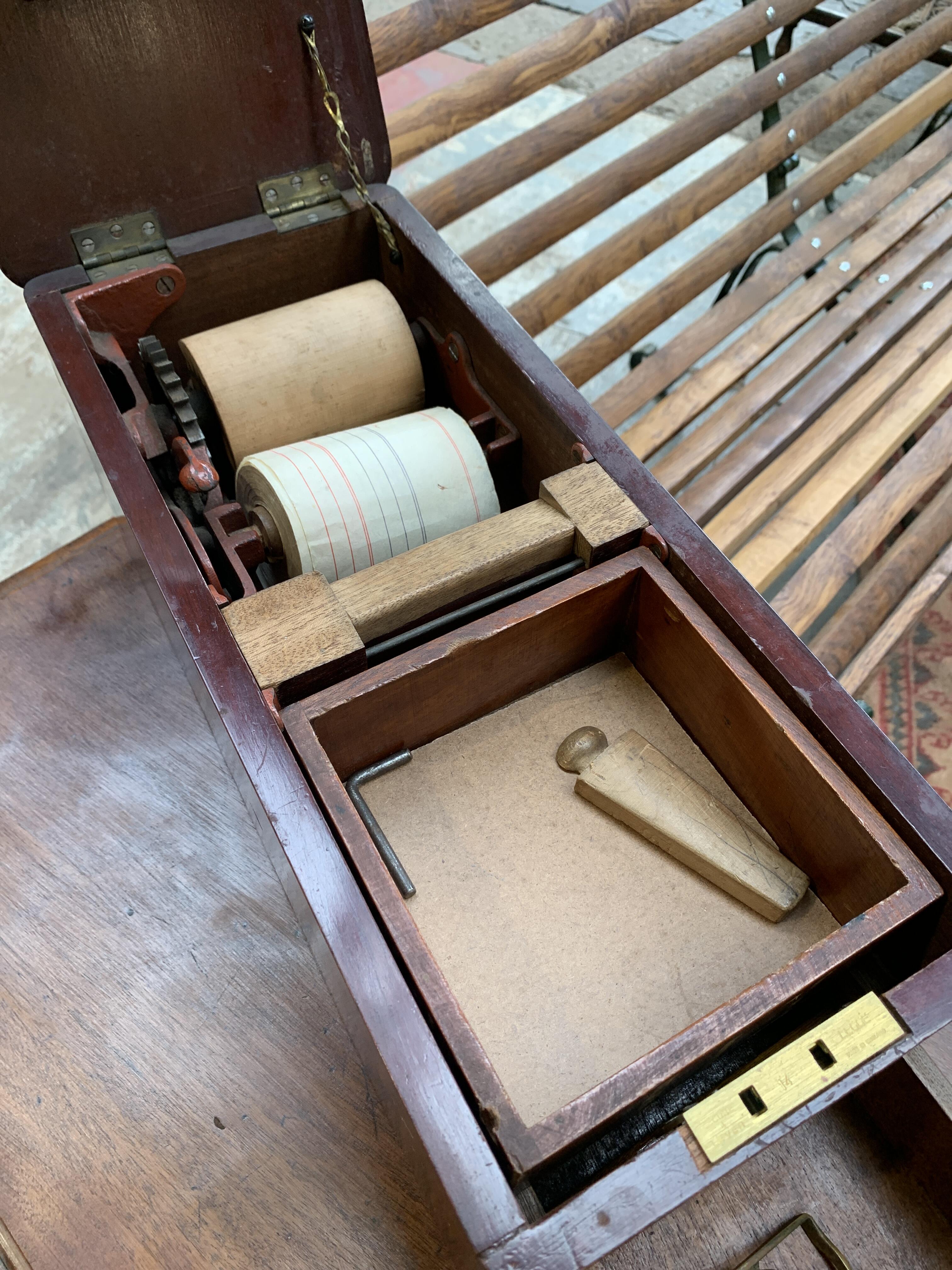 Antique O'Brien's Patent Mahogany Shop Till