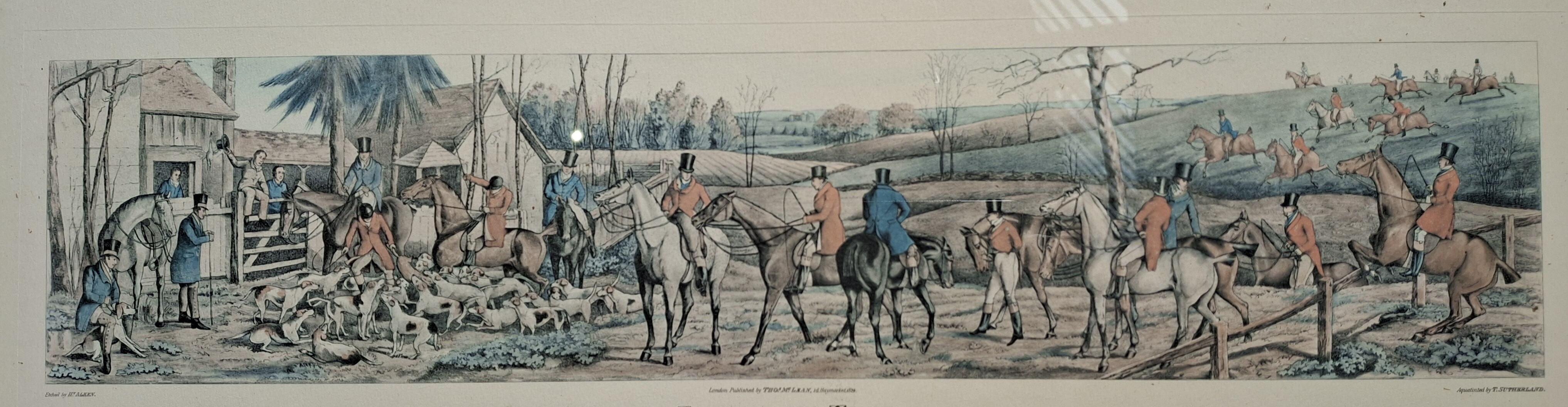 Antique Sporting Print 'End of the Hunt' AJ323