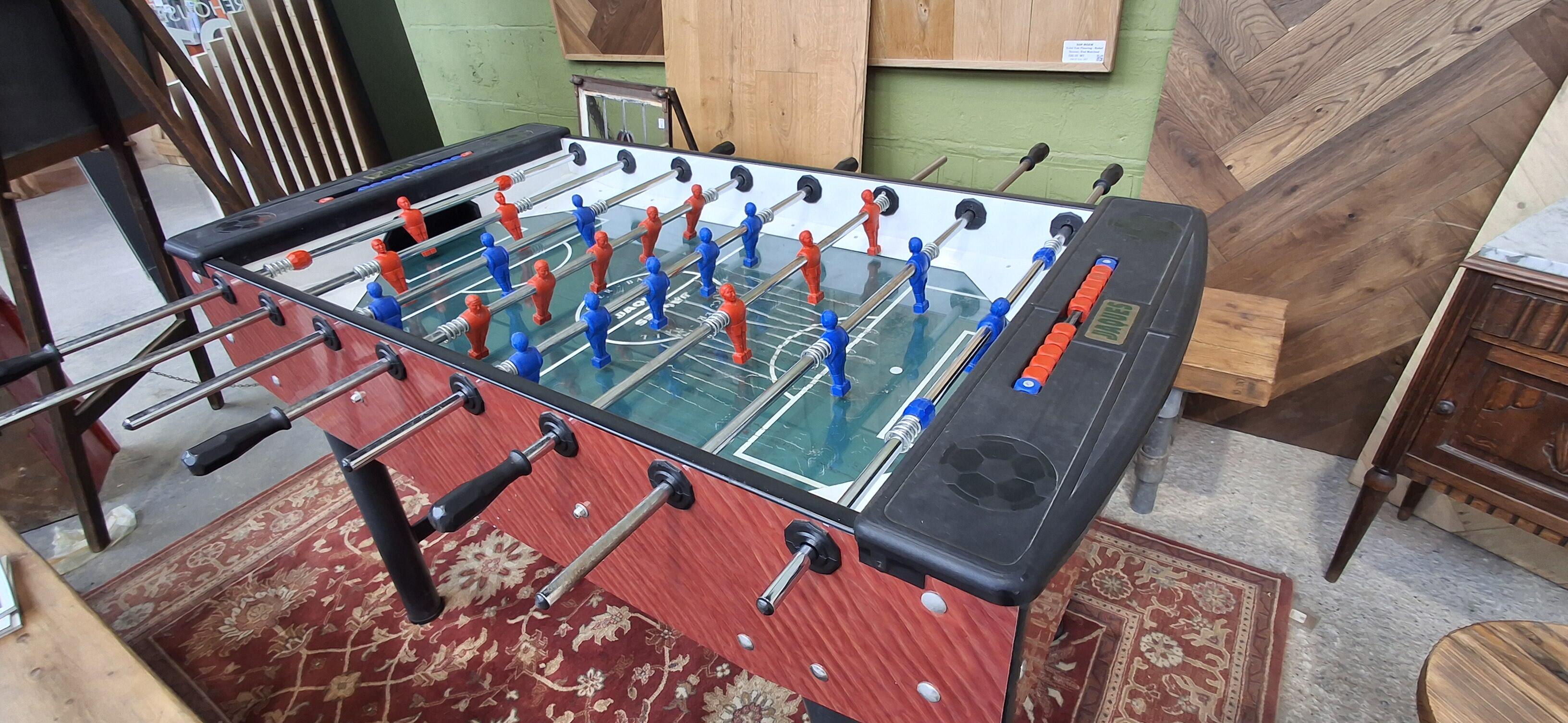 Classic Football Table with Vibrant Players