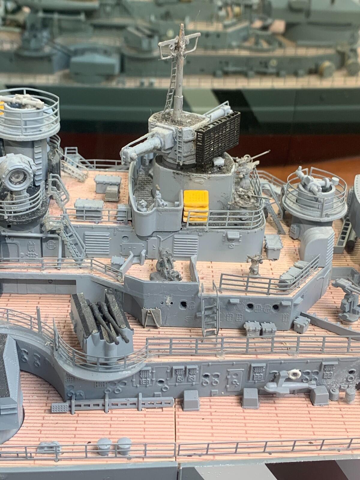 1/200 Bismarck model battle ship remote control