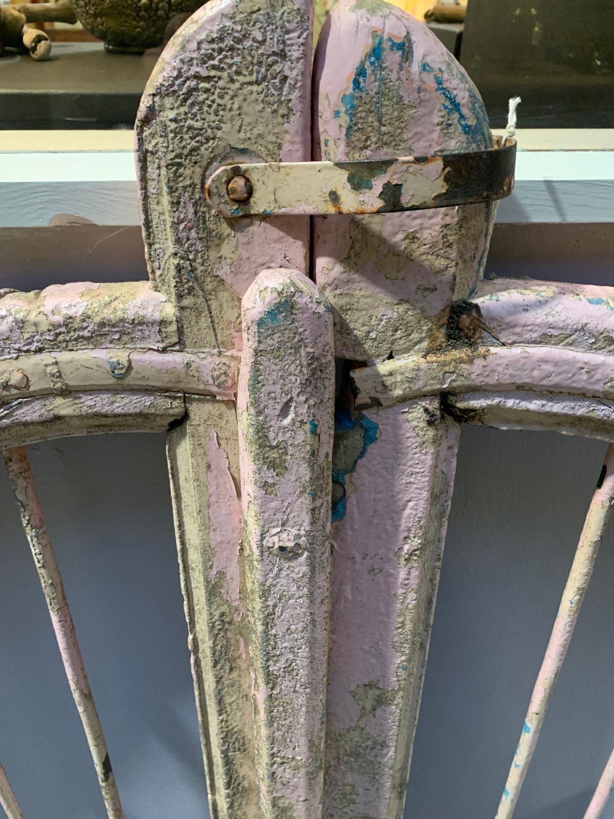 large pair of pink gates