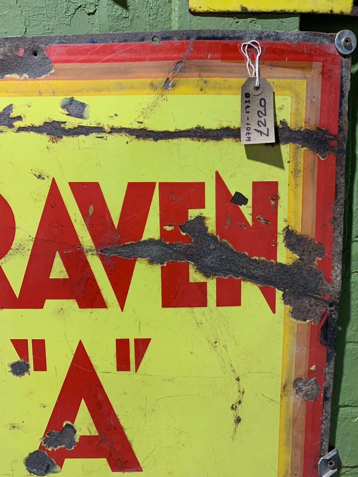 'Craven A will not affect your throat' metal sign