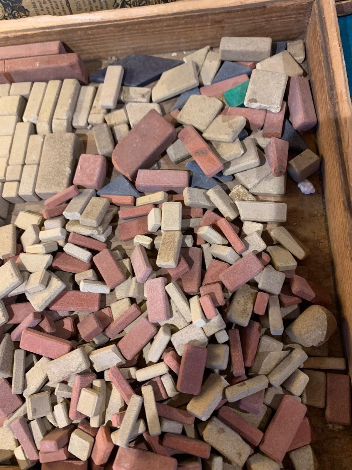 Antique set Victorian Richter blocks - in box