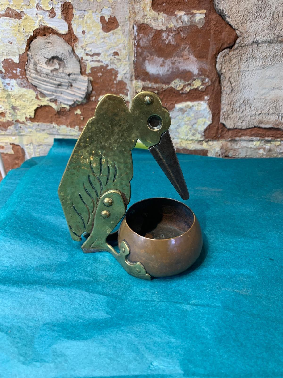 Antique Art Deco Bronze and copper cigar cutter
