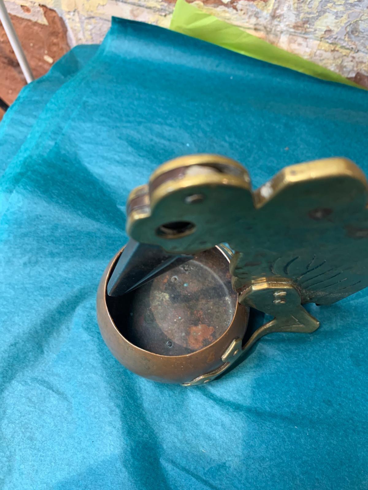 Antique Art Deco Bronze and copper cigar cutter